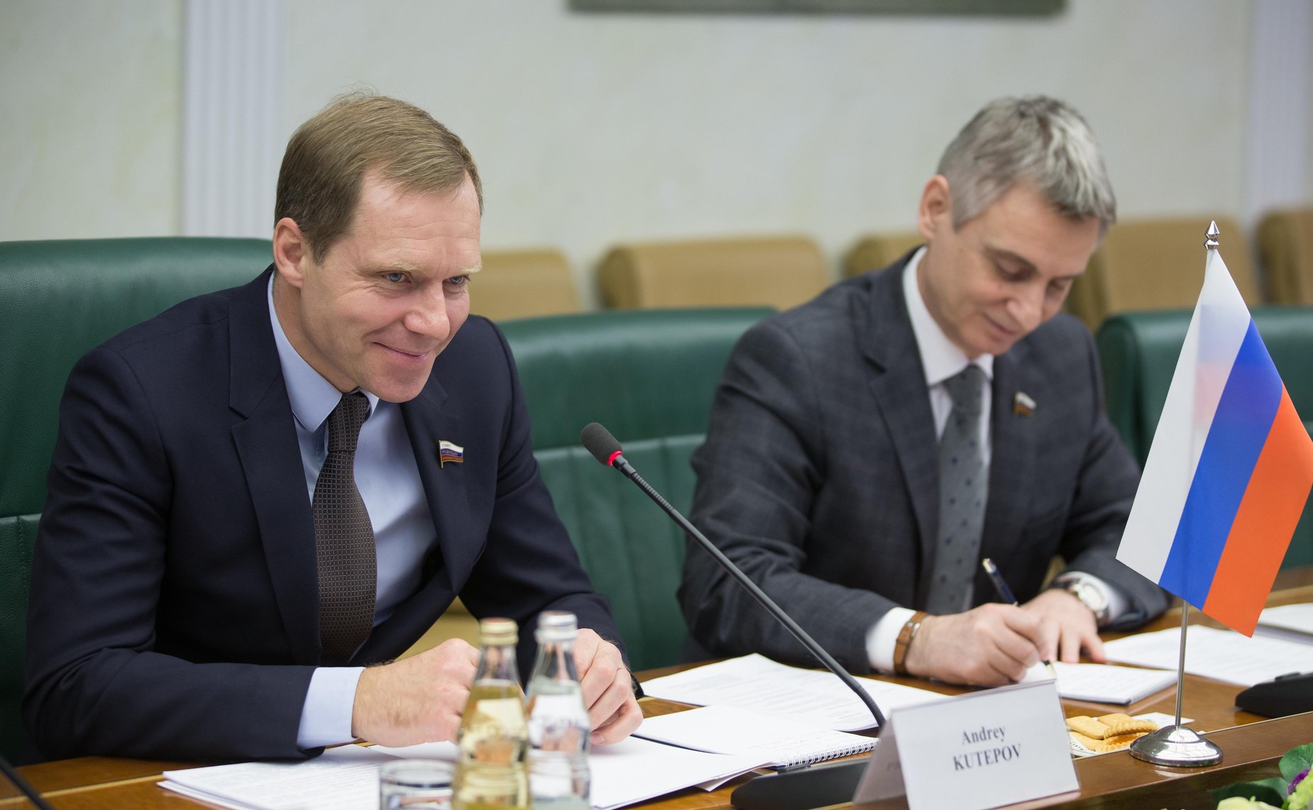 Встреча А. Кутепова с председателем Комитета Государственного собрания Венгрии по вопросам юстиции И. Вейкеем