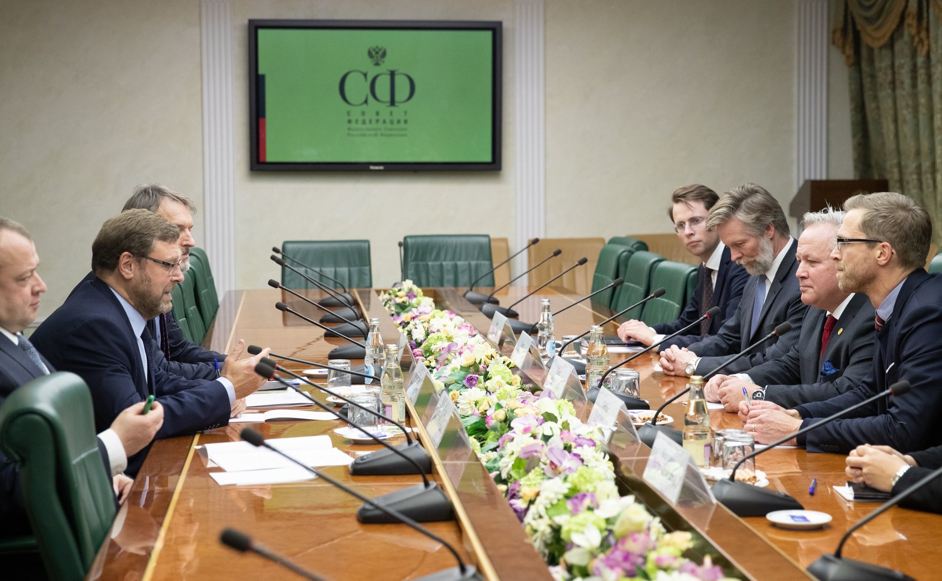 Встреча К. Косачева со специальным представителем Швеции по вопросам урегулирования ситуации на Корейском полуострове К. Херстедтом