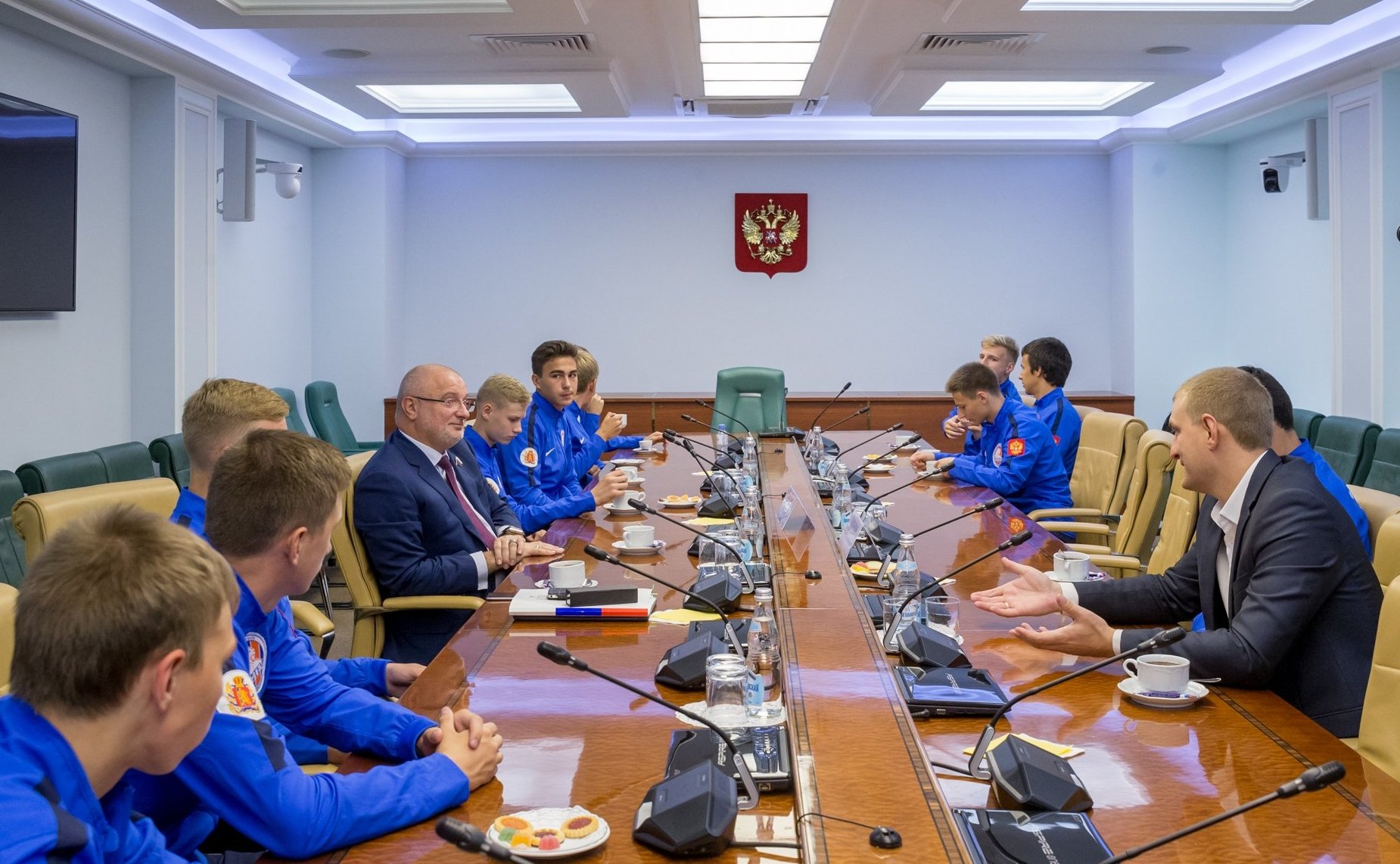 Встреча с футболистами клуба «Тотем» — воспитанниками детского дома, 2018