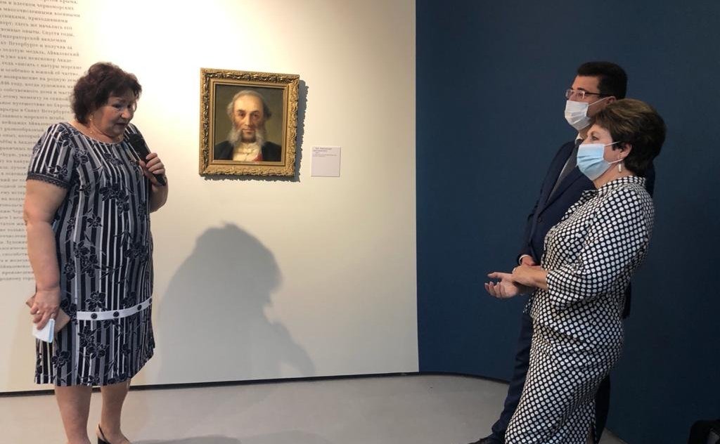 Екатерина Алтабаева приняла участие в открытии выставки «Айвазовский в Севастополе»