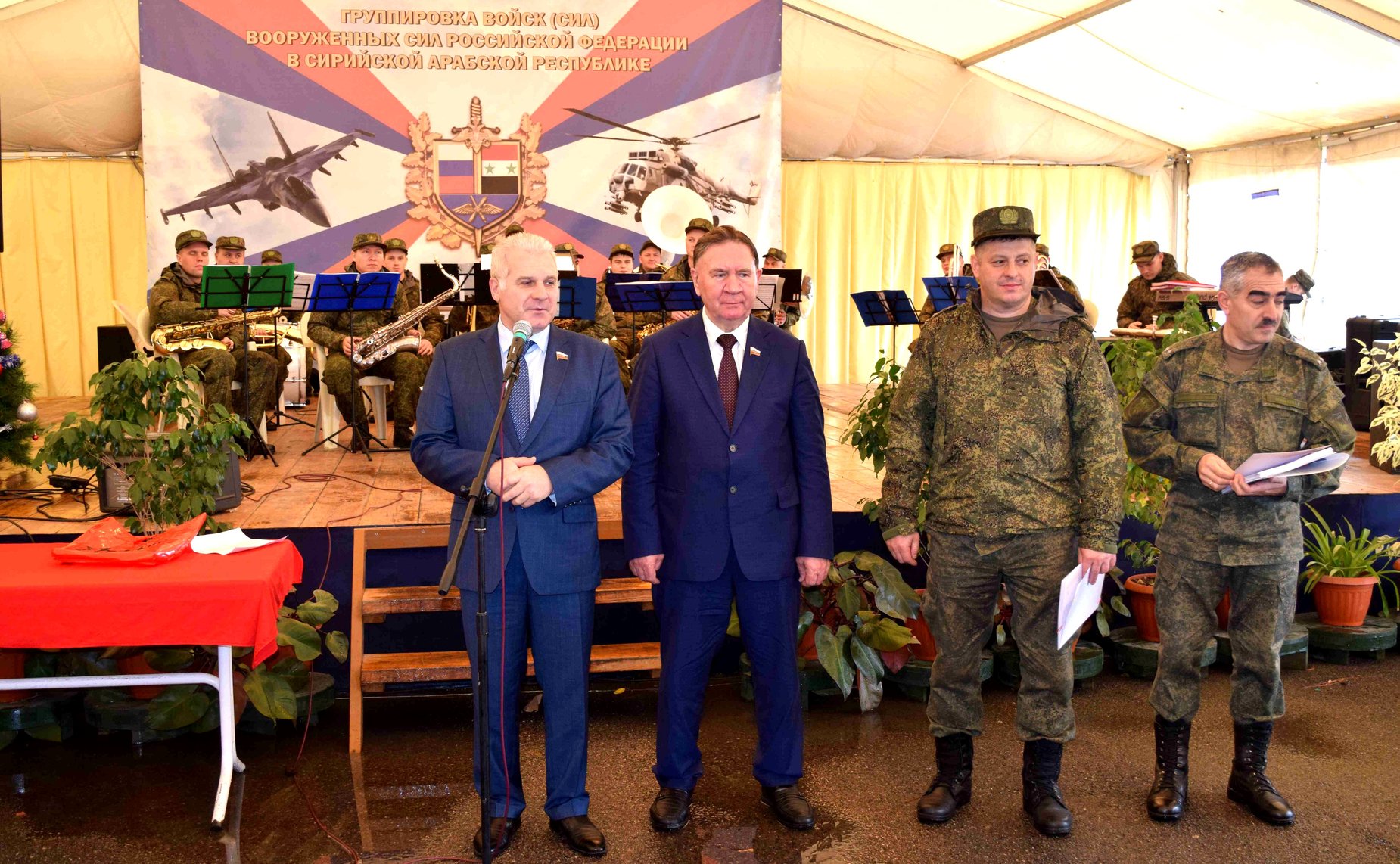 Сергей Мартынов и Александр Михайлов посетили с рабочим визитом российскую авиабазу «Хмеймим» в провинции Латакия и пункт базирования «Тартус» в Сирии