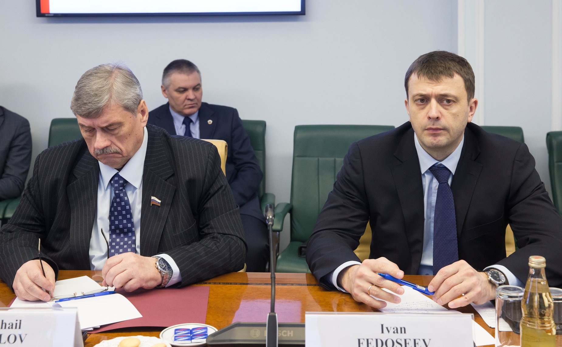 Встреча К. Косачева с делегацией Комиссии по обороне Швеции во главе с председателем Бьерном фон Сюдовым