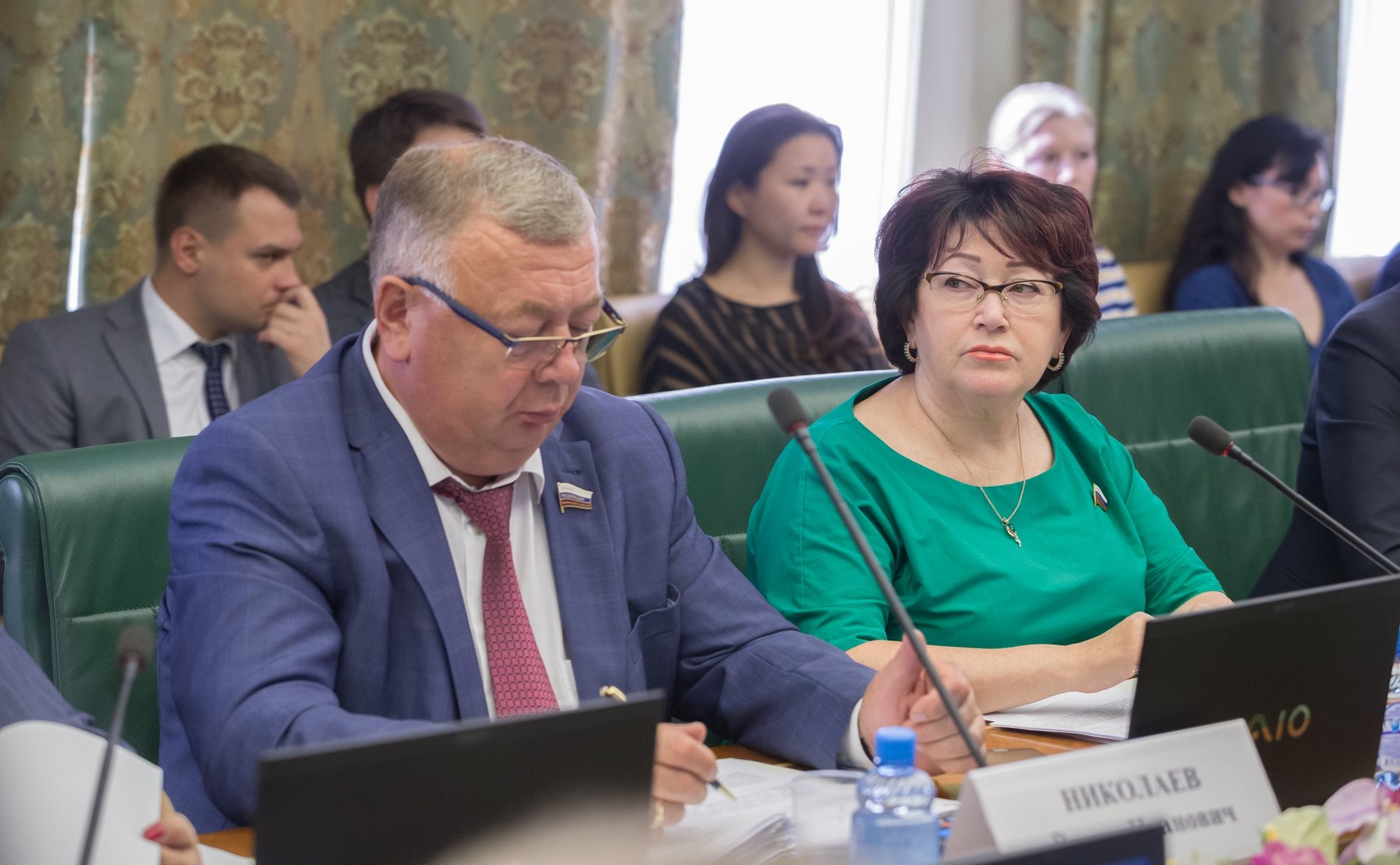 В. Николаев и Л. Талабаева