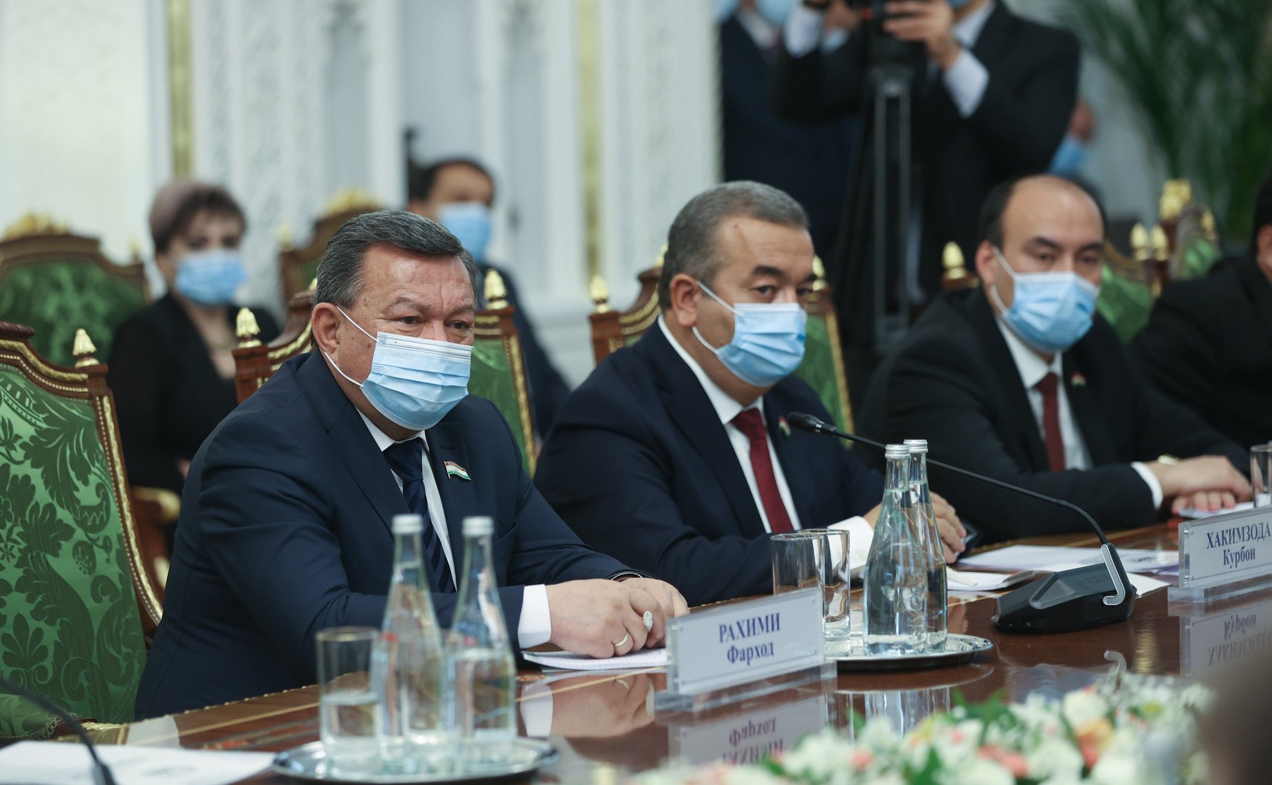 Встреча Председателя Совета Федерации Валентины Матвиенко с Председателем Маджлиси милли Маджлиси Оли Республики Таджикистан Рустами Эмомали