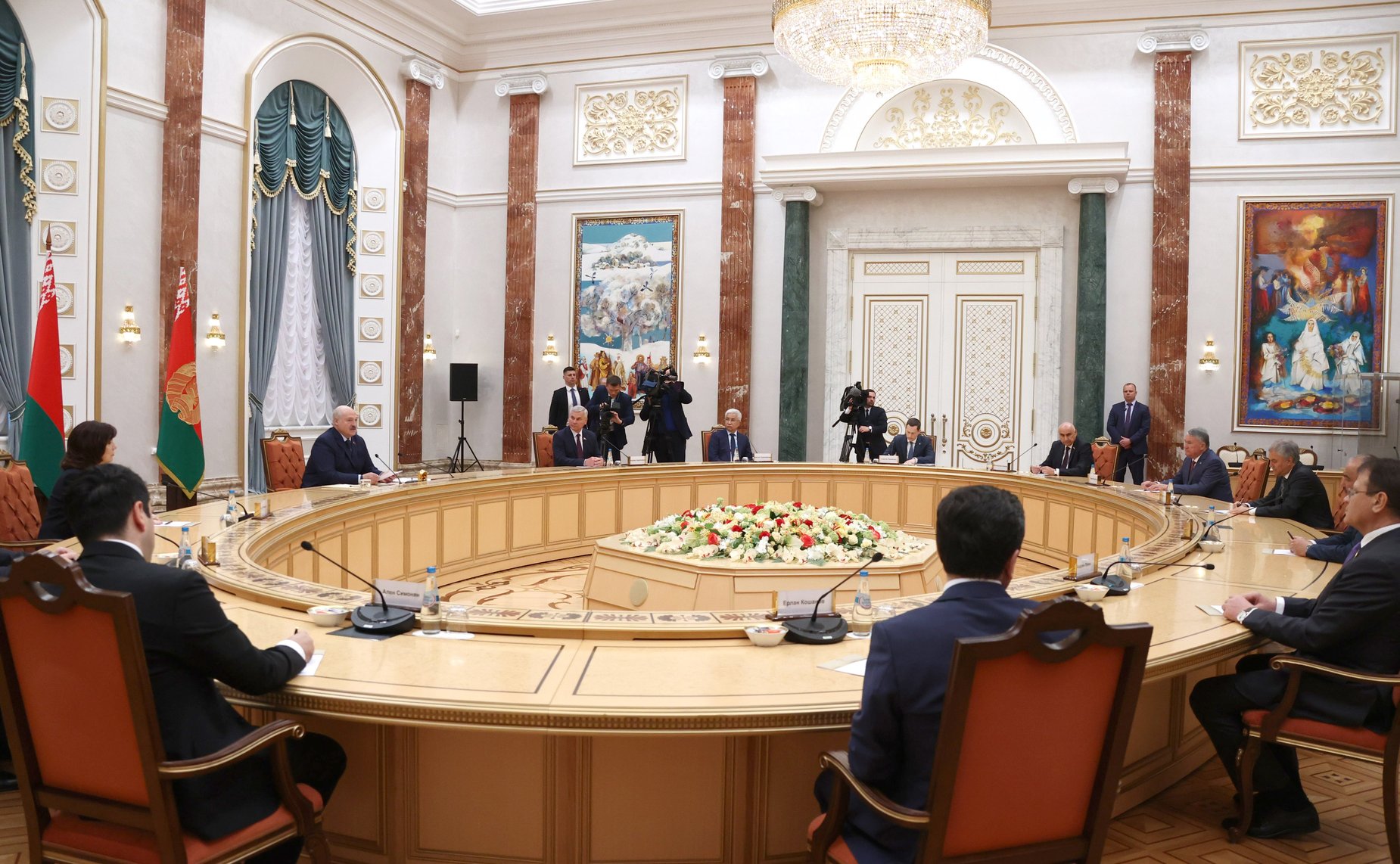 Встреча членов Совета ПА ОДКБ с Президентом Республики Беларусь Александром Лукашенко