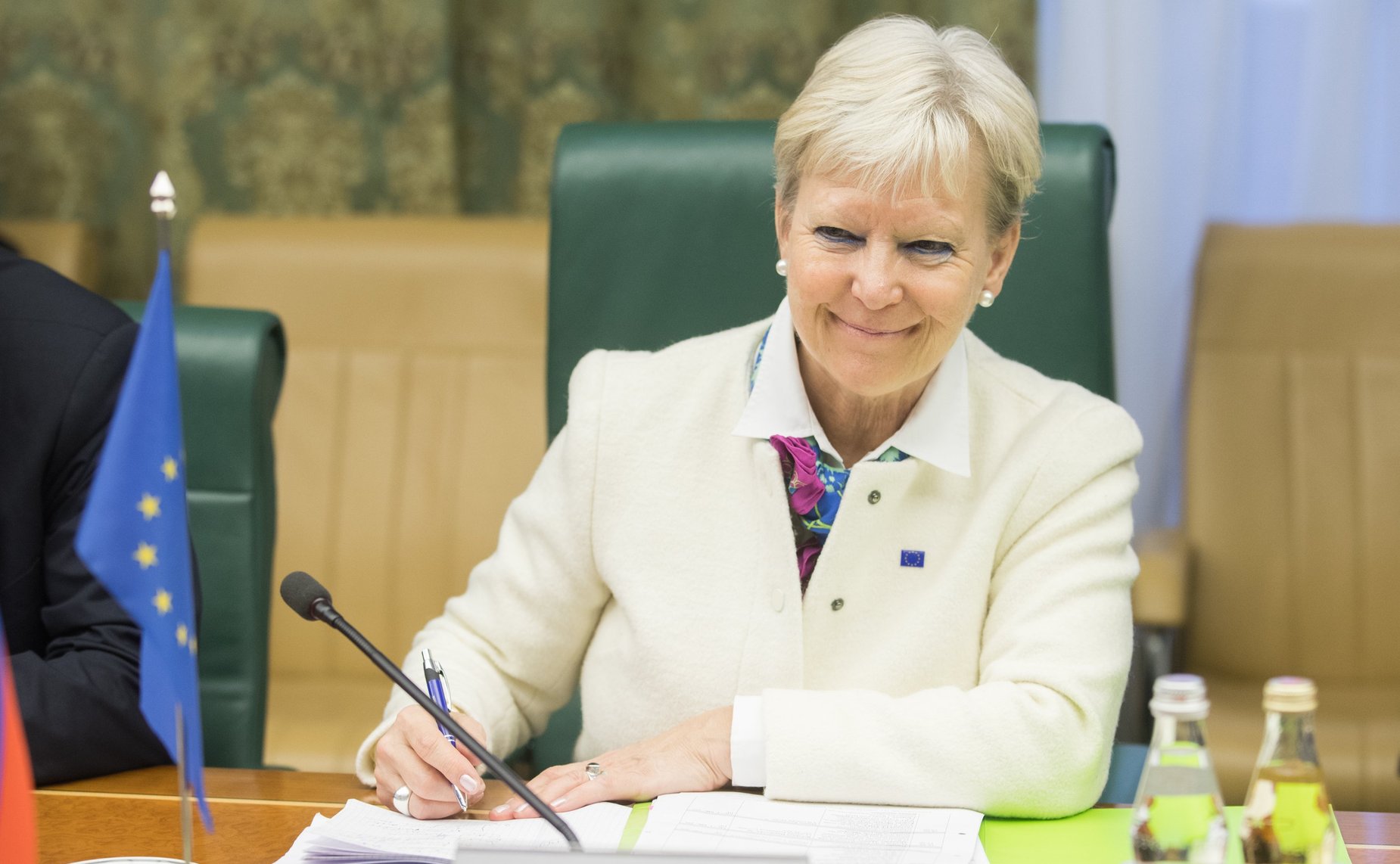 Встреча А. Акимова с Послом по особым поручениям Европейского союза по Арктике Мари-Энн Конинскс