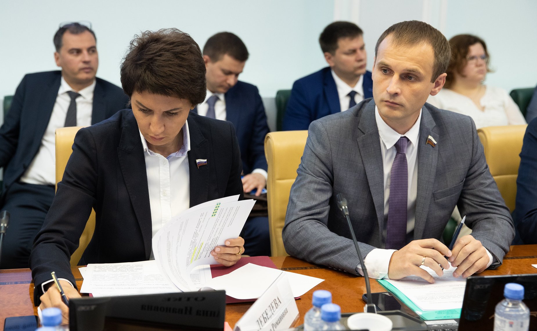 Татьяна Лебедева и Сергей Леонов