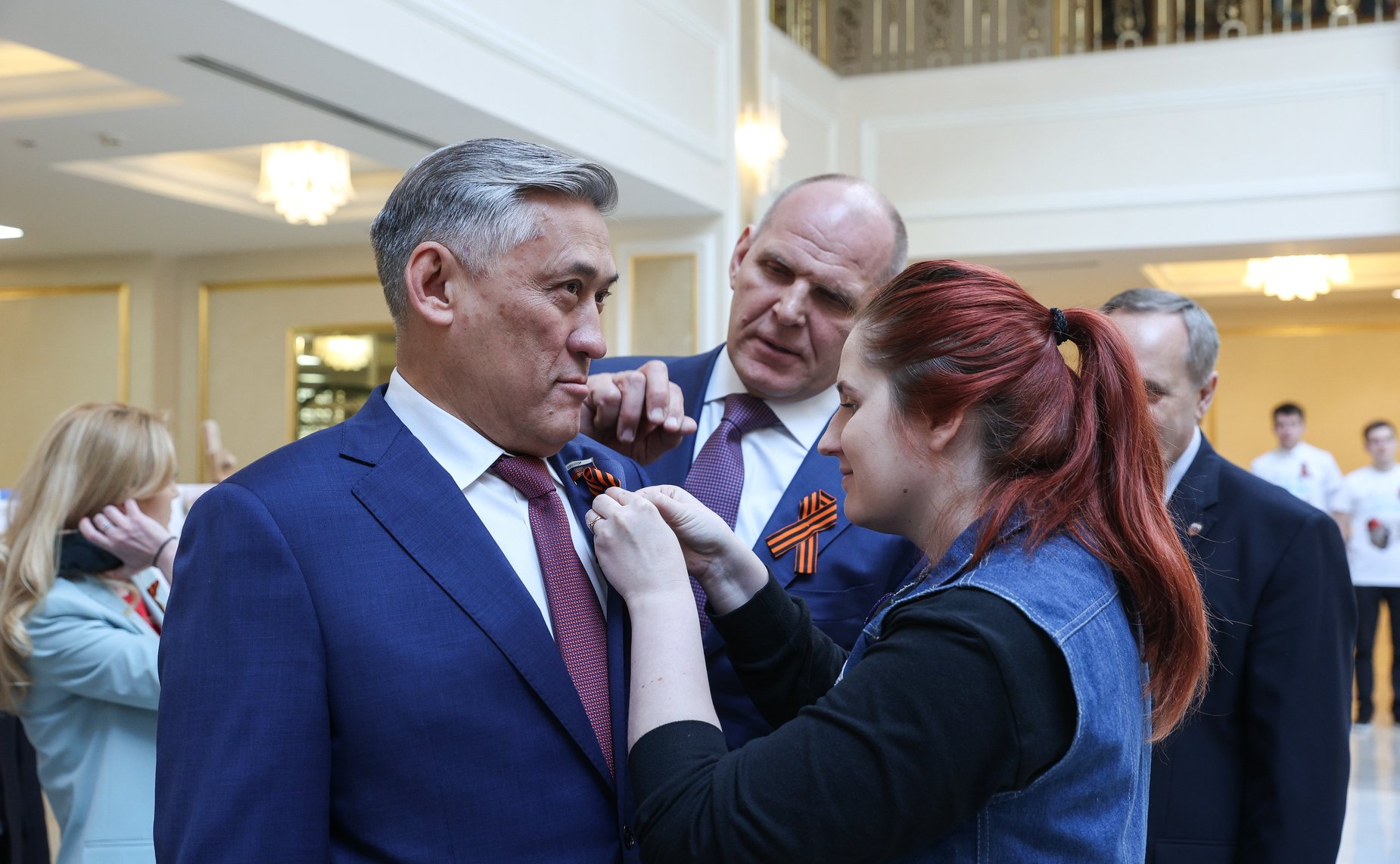 Открытие в Совете Федерации выставки, посвященной акции «Георгиевская ленточка»