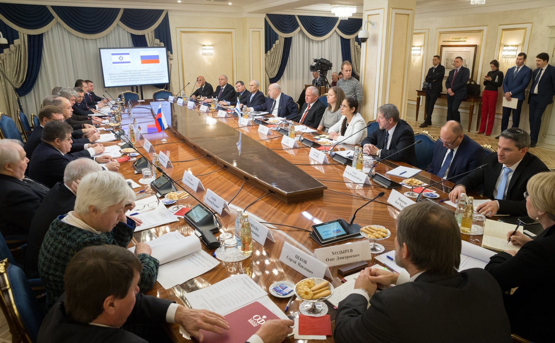 В СФ состоялось совместное заседание Комитета по международным делам, Комитета по обороне и безопасности и Комиссии по иностранным делам и безопасности Кнессета Израиля