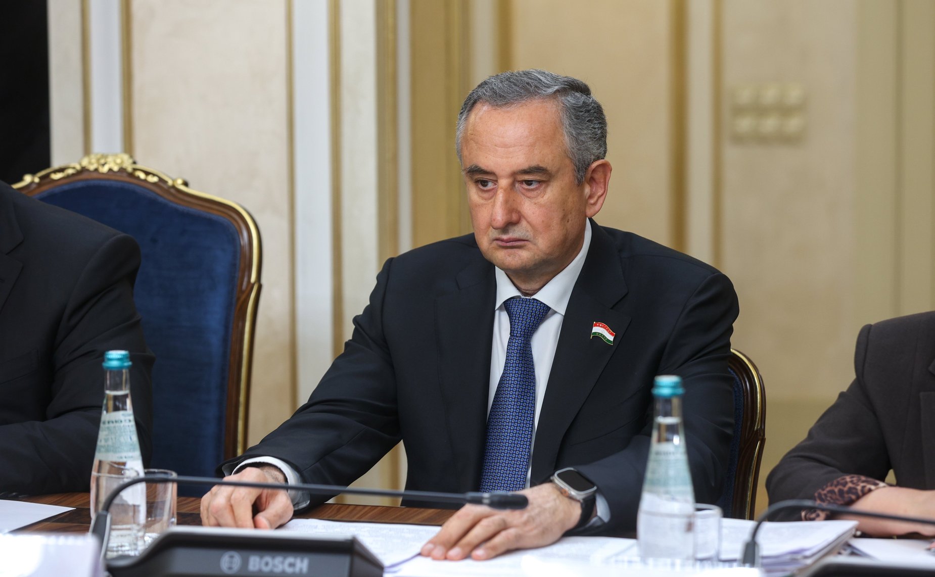 Заседание Комиссии по сотрудничеству Совета Федерации Федерального Собрания Российской Федерации и Маджлиси милли Маджлиси Оли Республики Таджикистан