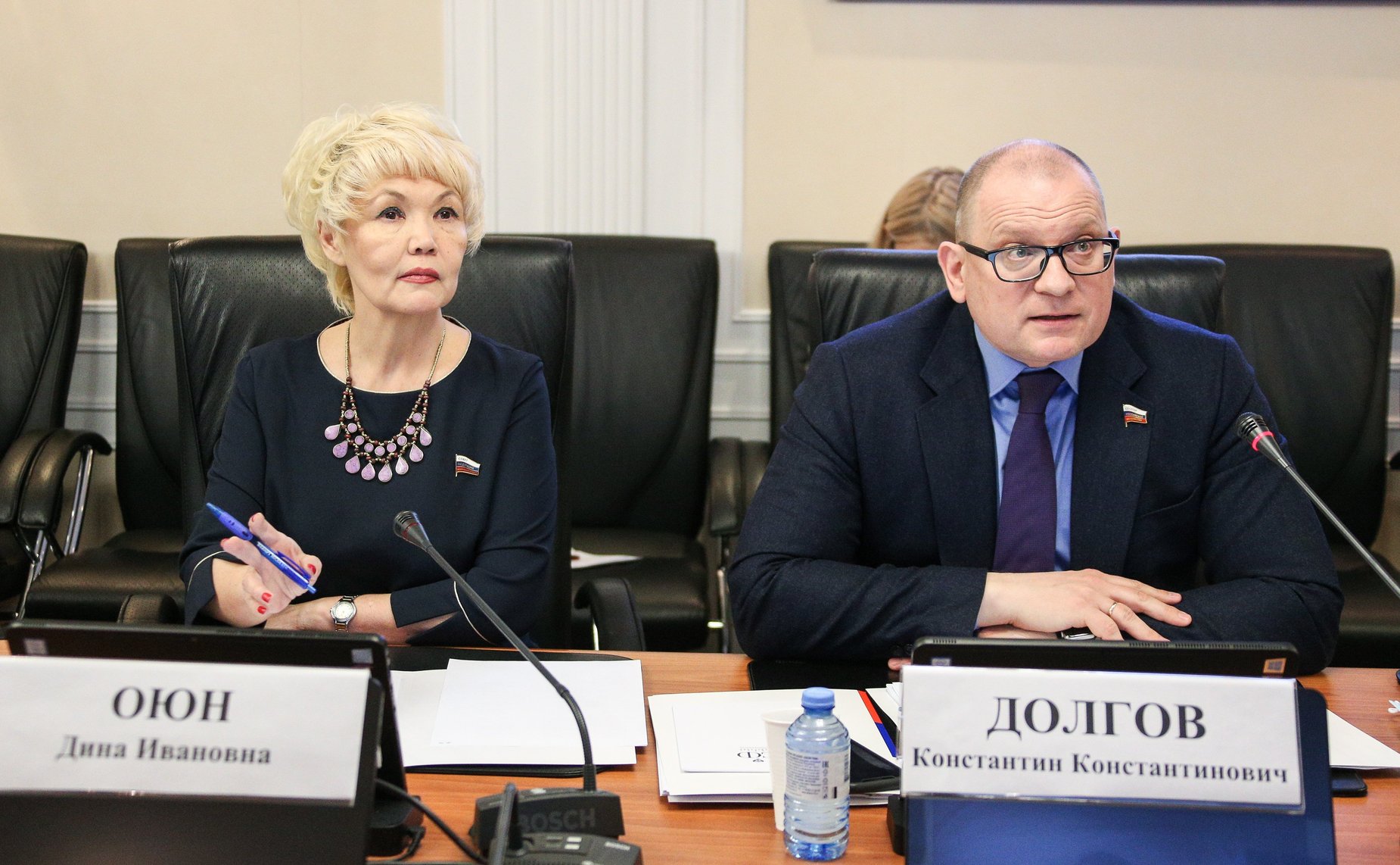 Дина Оюн и Константин Долгов