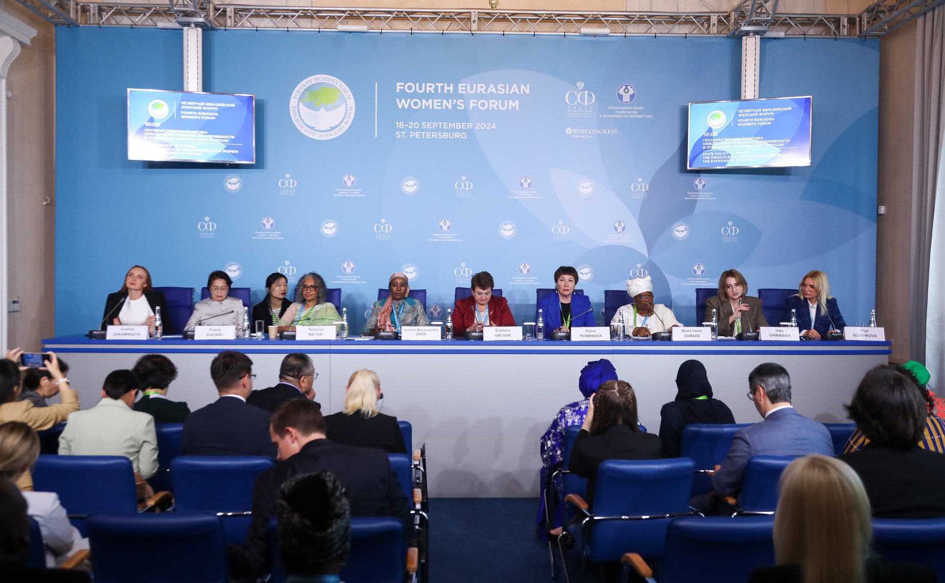 IV Евразийский женский форум. Тематическая сессия «Государственная политика обеспечения принципа инклюзивности в отношении женщин: опыт ИНТОСАИ»