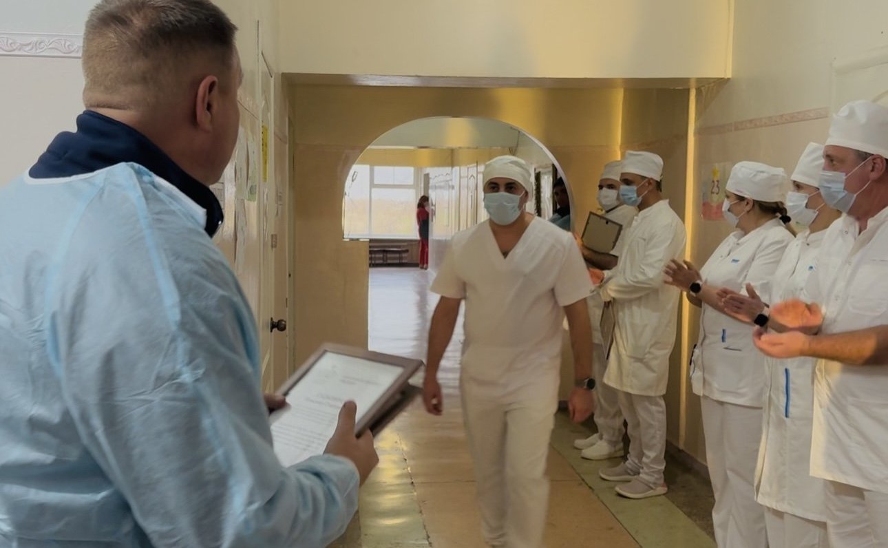 Игорь Кастюкевич посетил военный госпиталь, расположенный в одном из населенных пунктов региона