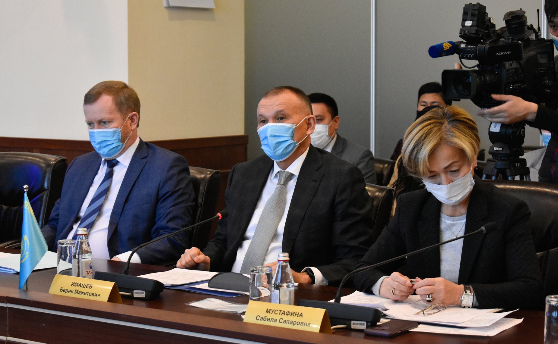 Встреча делегации Совета Федерации с Председателем ЦИК Республики Казахстан Бериком Имашевым