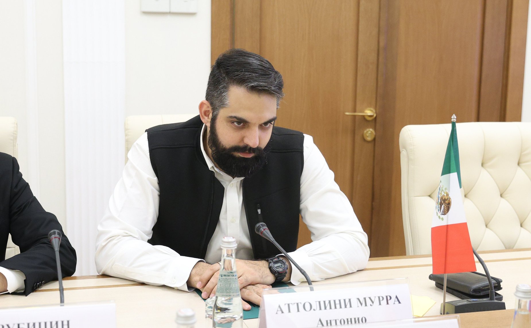 Встреча Александра Варфоломеева с вице-президентом Конгресса штата Коауила (Мексиканские Соединенные Штаты) при участии Палаты молодых законодателей при Совете Федерации