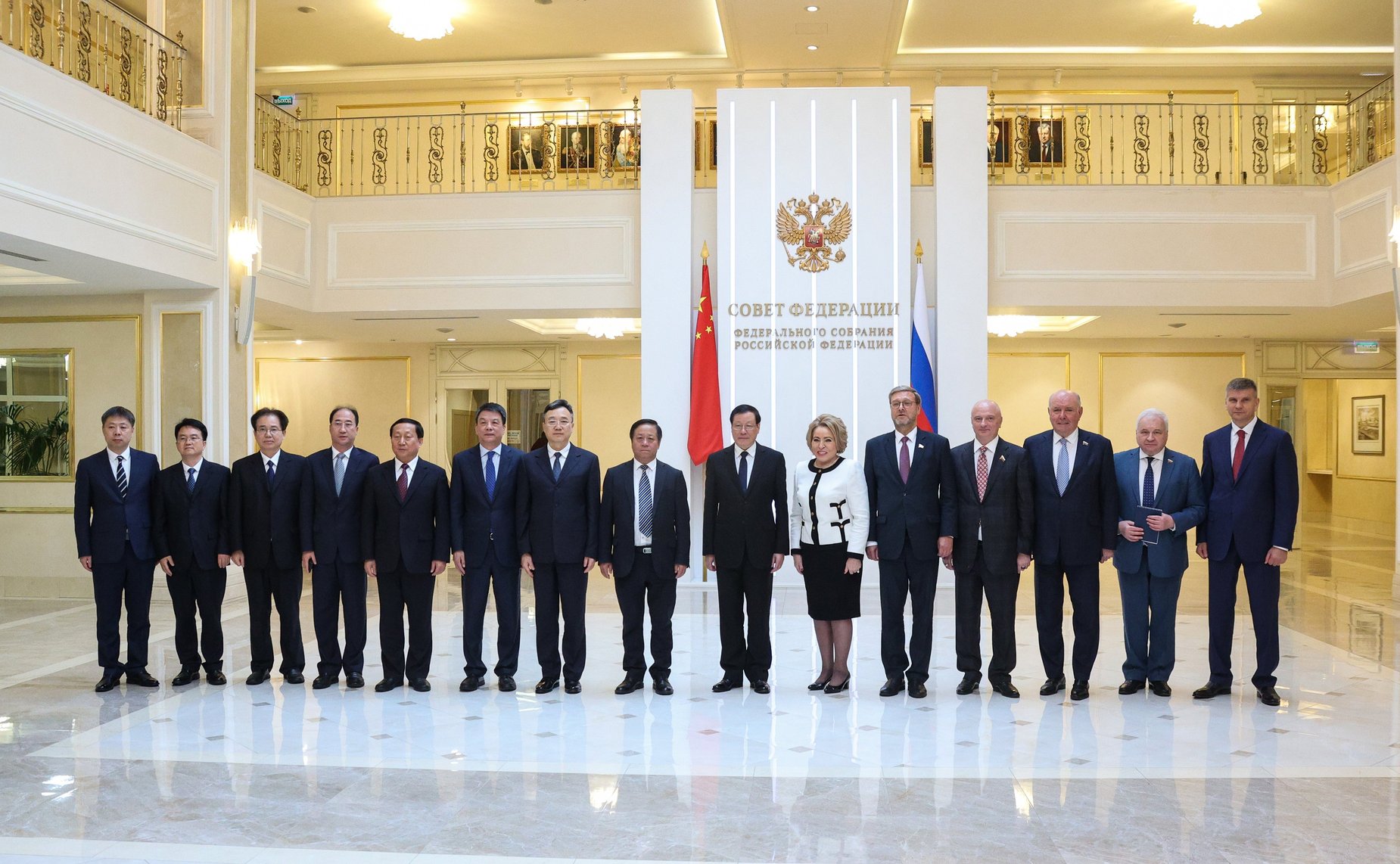 Встреча Председателя Совета Федерации Валентины Матвиенко с Генеральным прокурором Верховной народной прокуратуры Китайской Народной Республики Ин Юном