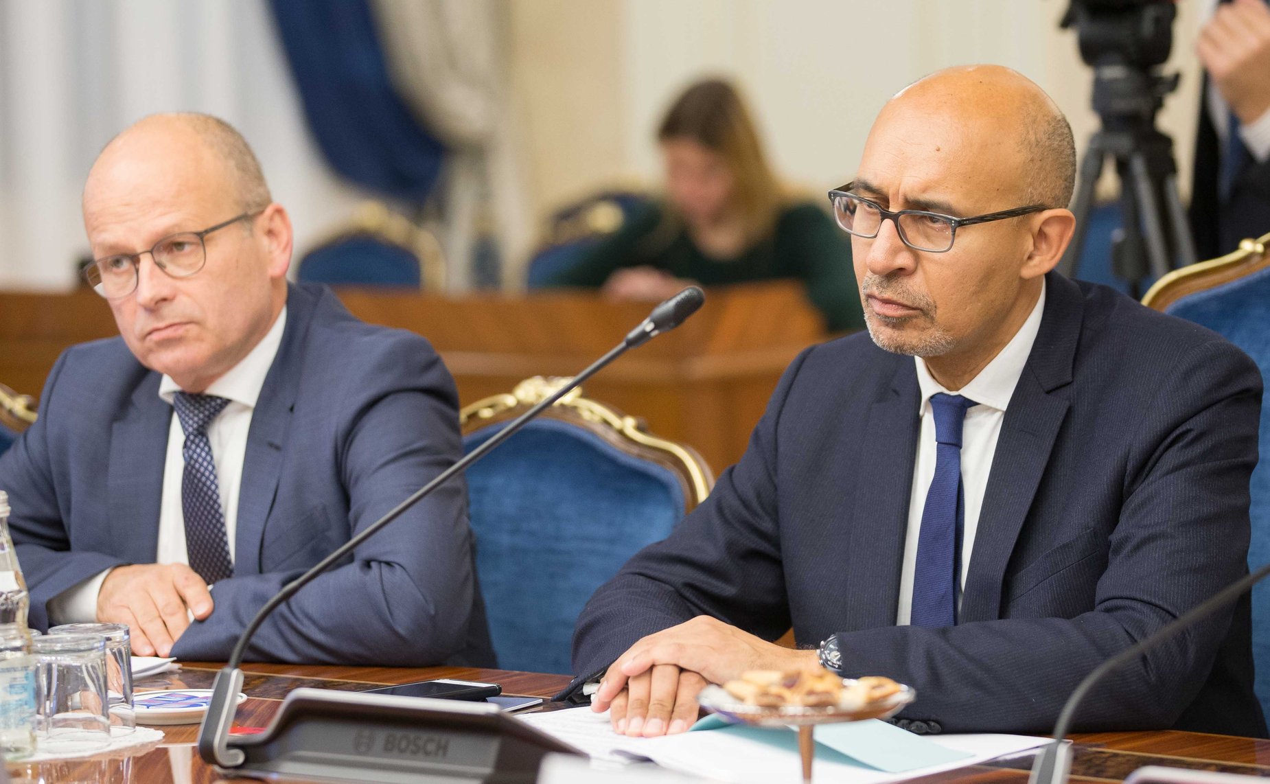 Встреча А. Пушкова с Представителем ОБСЕ по вопросам свободы СМИ А. Дезиром