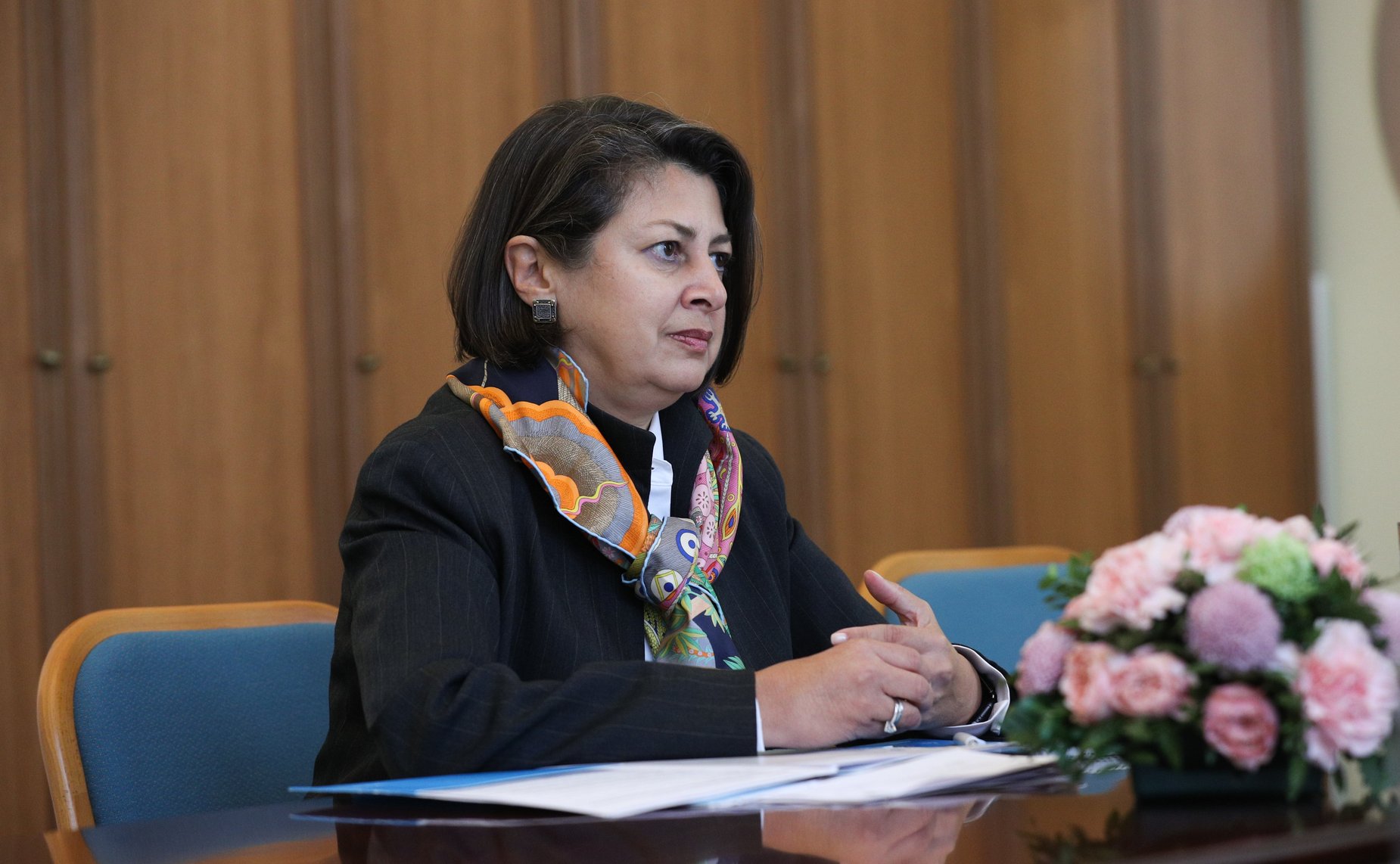 Встреча заместителя Председателя Совета Федерации Галины Кареловой с региональным директором отделения Детского фонда ООН (ЮНИСЕФ) по странам Европы и Центральной Азии Афшан Хан