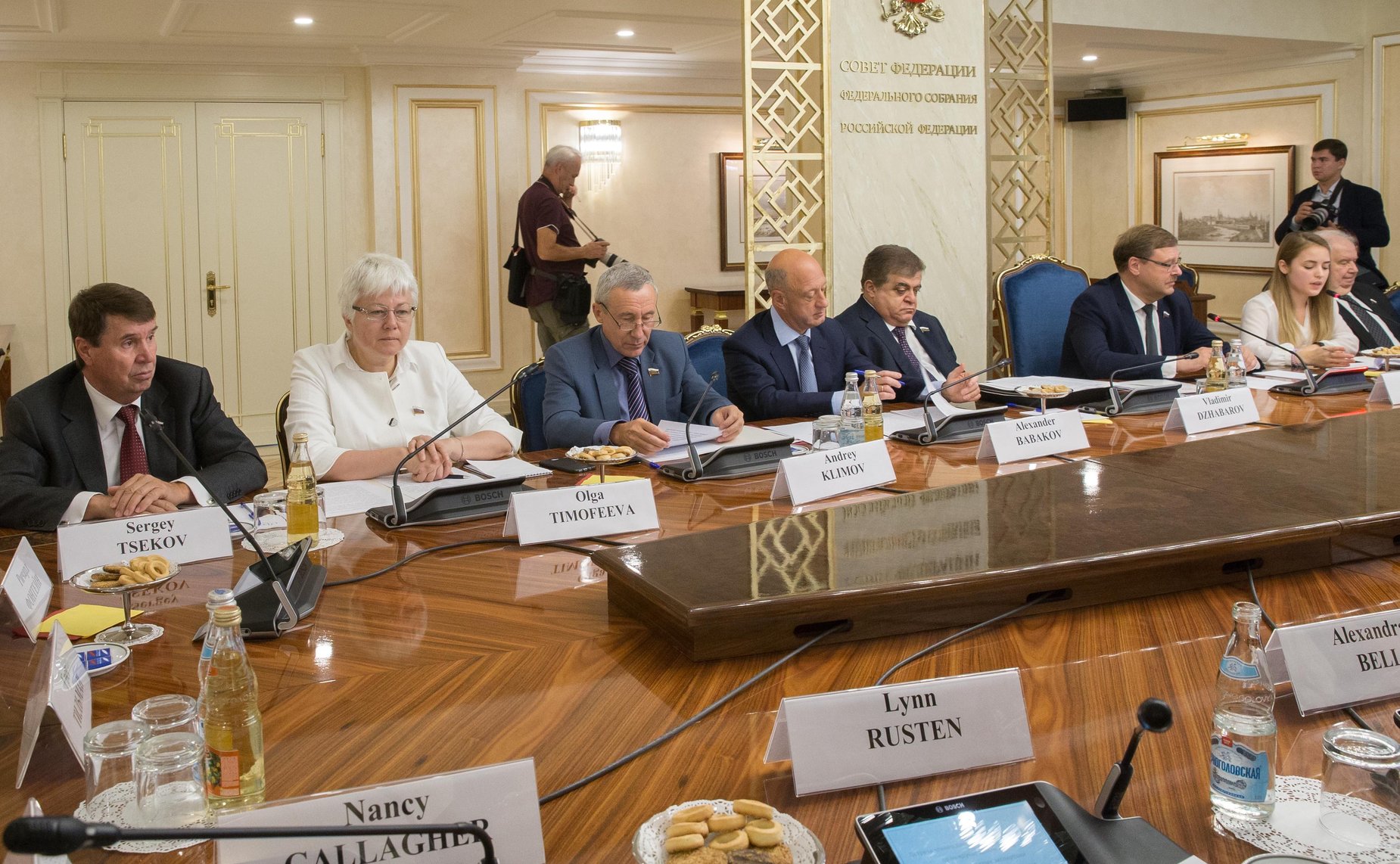 Встреча членов Комитета СФ по международным делам с американскими экспертами по контролю над вооружениями