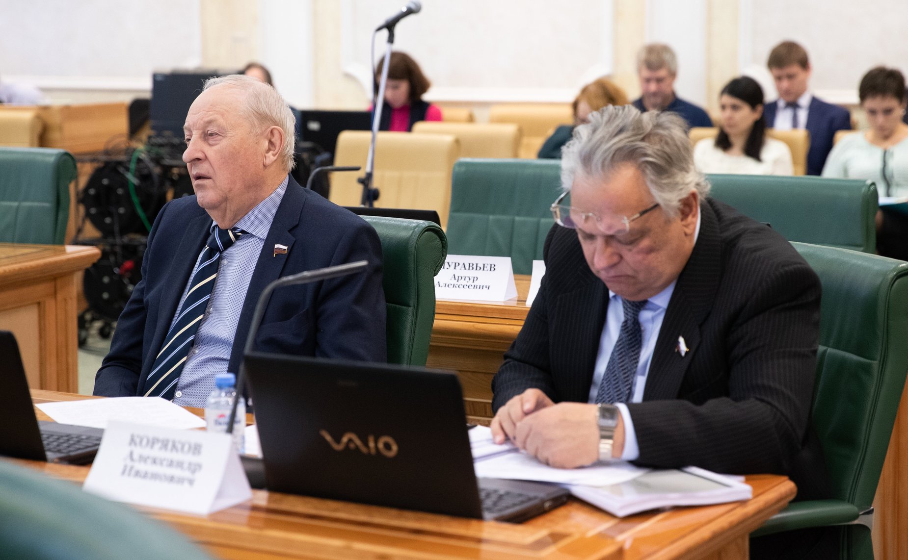 Эдуард Россель и Александр Коряков