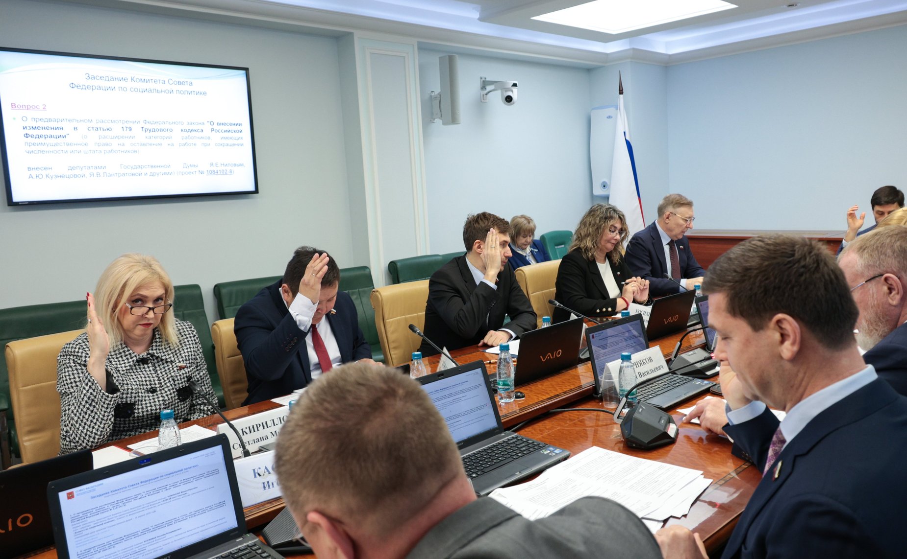 Заседание Комитета Совета Федерации по социальной политике