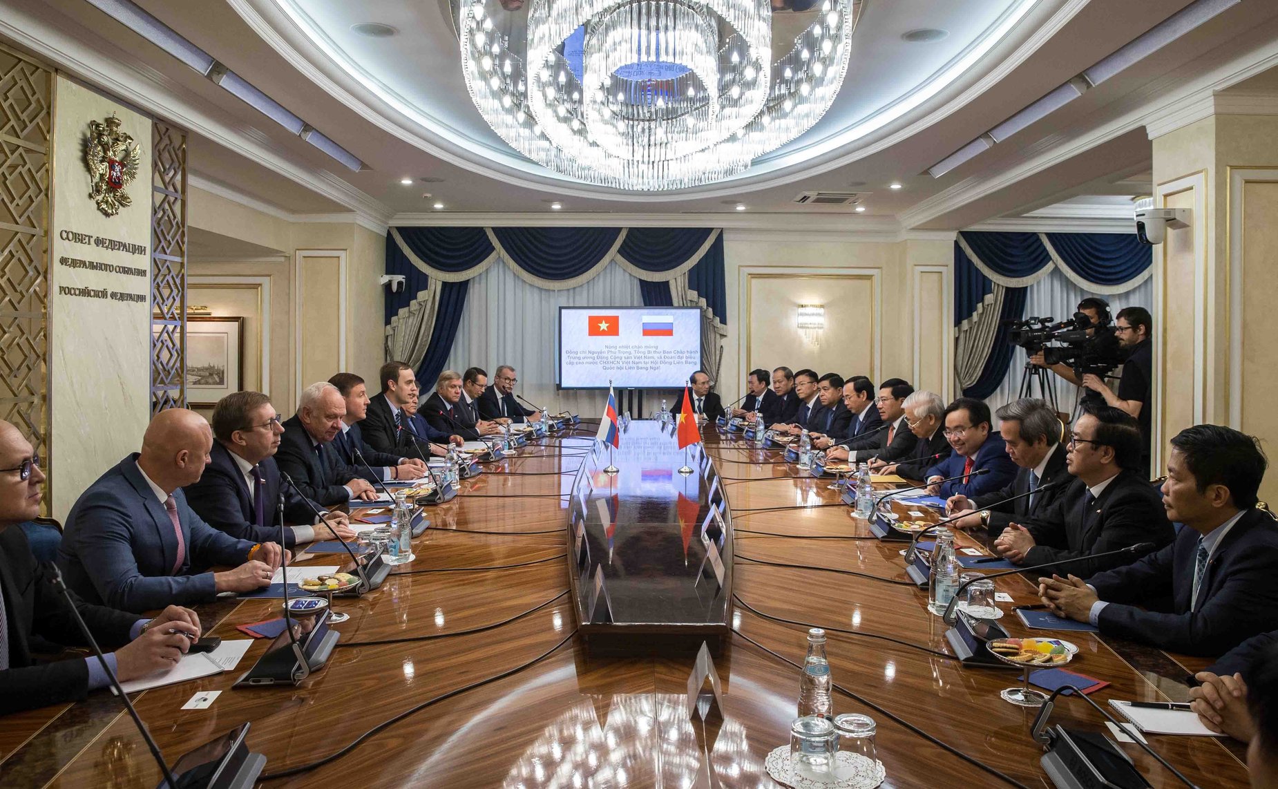 Встреча заместителя Председателя СФ А. Турчака с Генеральным секретарем ЦК Компартии Вьетнама Н. Чонгом