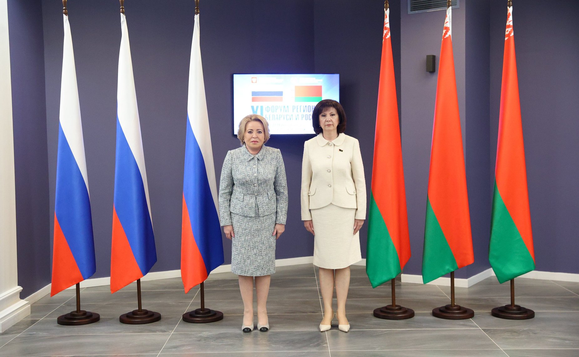 Встреча Председателя Совета Федерации Валентины Матвиенко и Председателя Совета Республики Национального собрания Республики Беларусь Натальи Кочановой