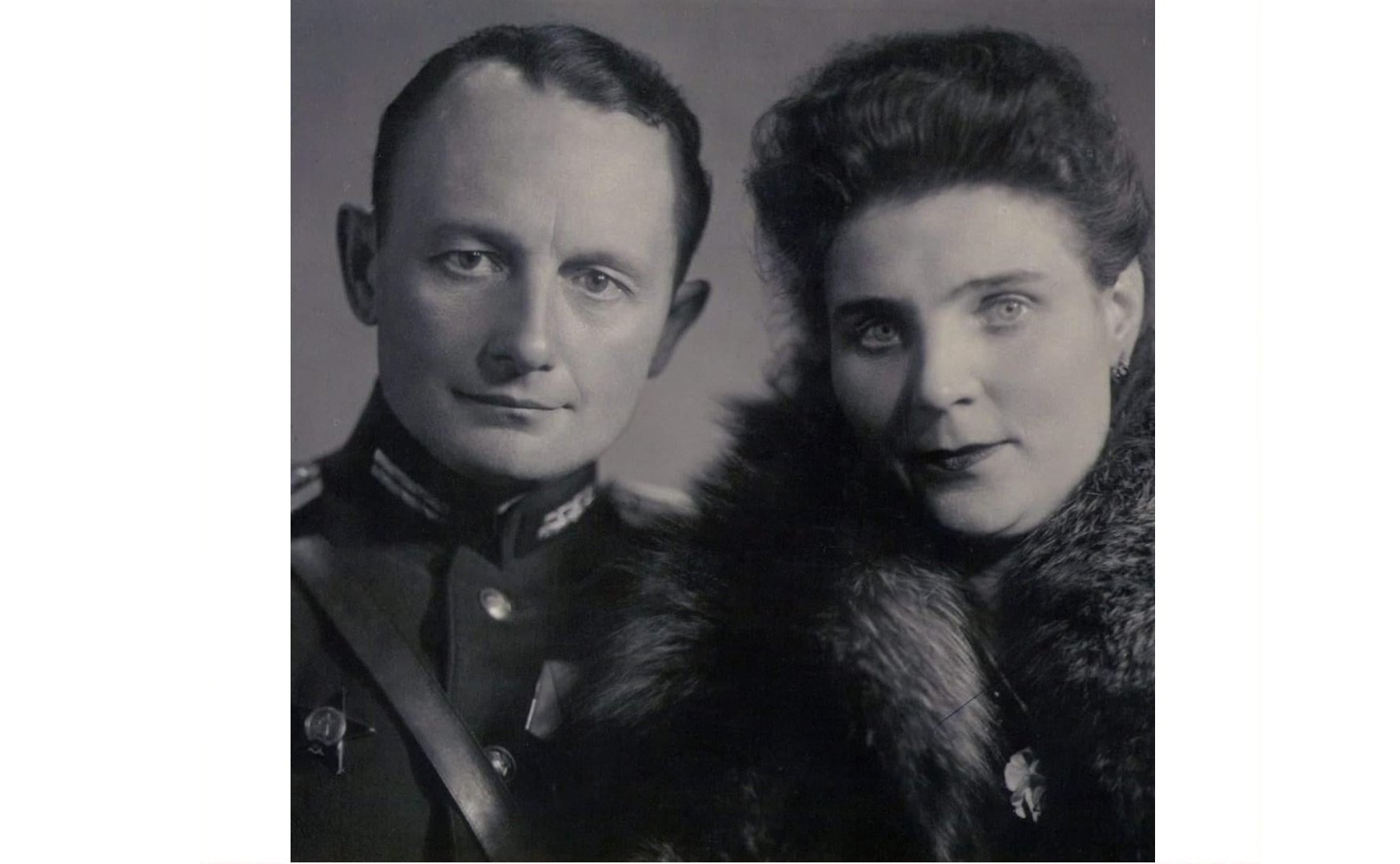 Владимир и Зинаида Нестеровы. Владимир Нестеров гвардии инженер-полковник, Зинаида Нестерова — капитан. Дед и бабушка сотрудника Аппарата СФ В. Шахбаза