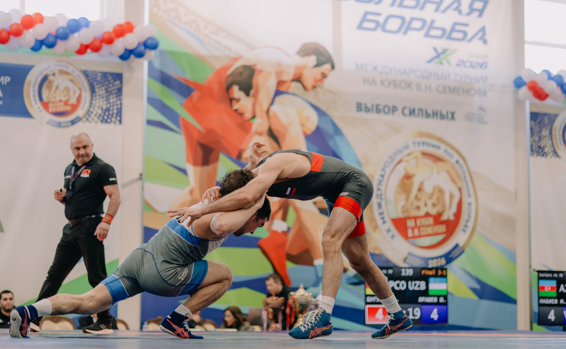 Александр Карелин принял участие в торжественном открытии XX Международного турнира по вольной борьбе