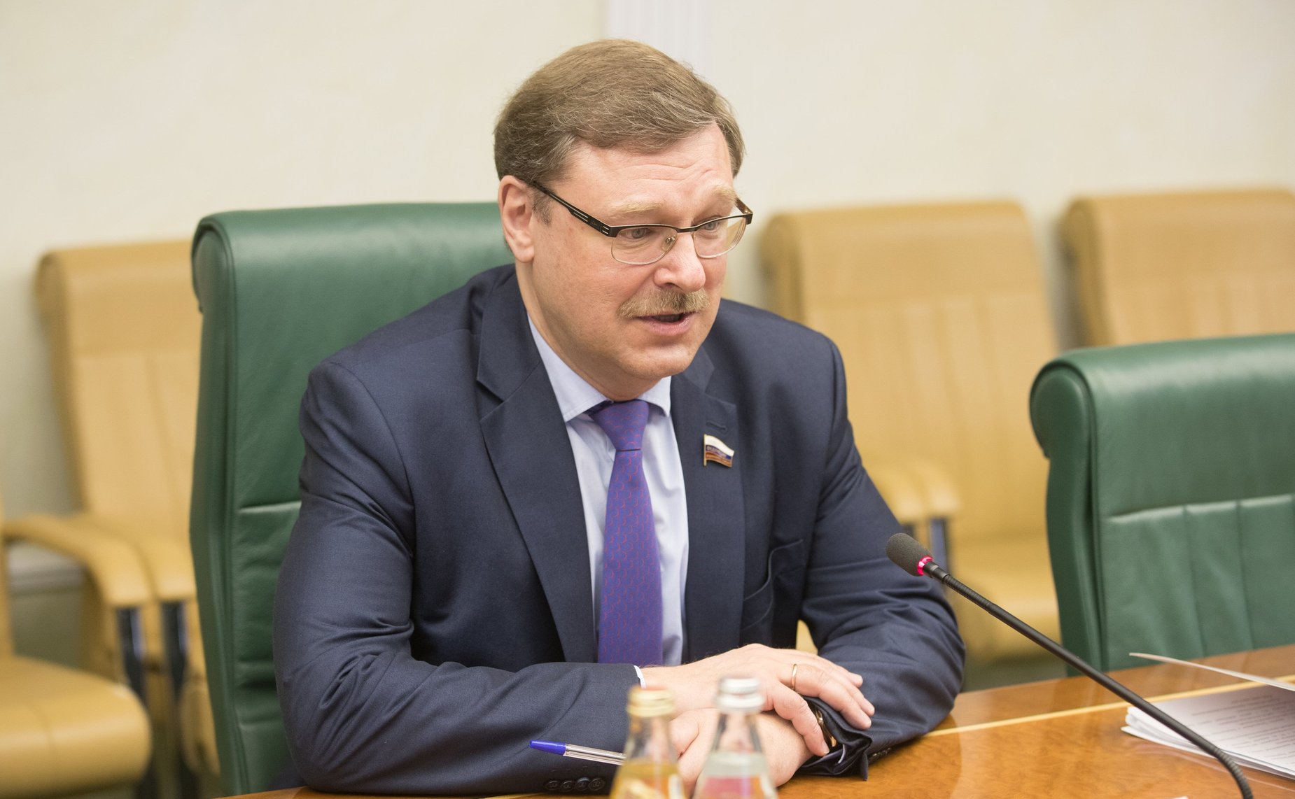 Встреча К. Косачева с Чрезвычайным и Полномочным Послом Болгарии в РФ Б. Коцевым