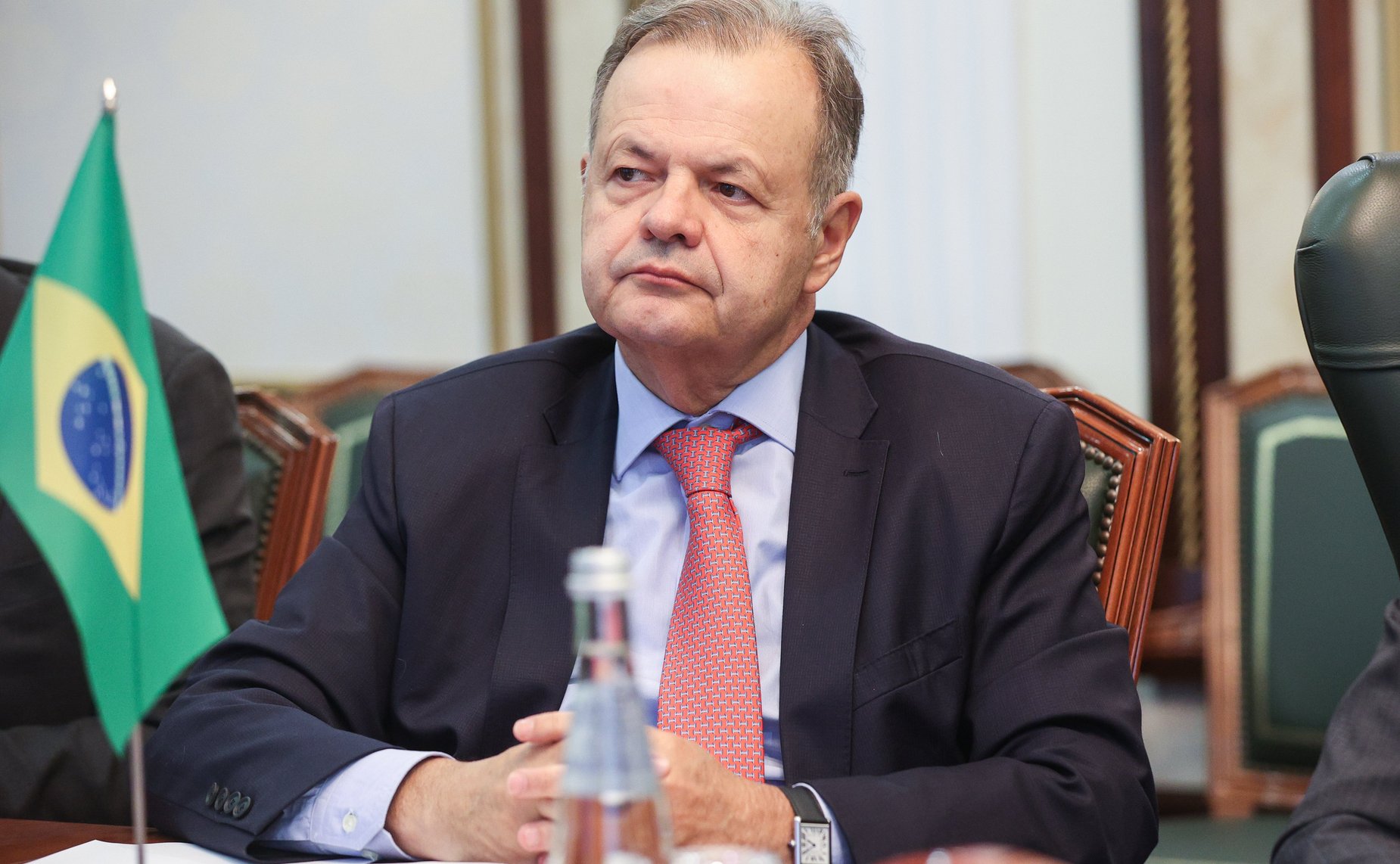 Константин Косачев провел встречу с первым заместителем Председателя Федерального сената Национального конгресса Федеративной Республики Бразилии Венезиано Виталом ду Рего