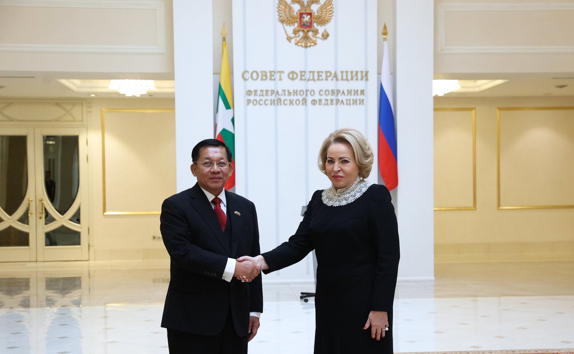 Валентина Матвиенко провела встречу с Премьер-министром Республики Союз Мьянма Мин Аун Хлайном