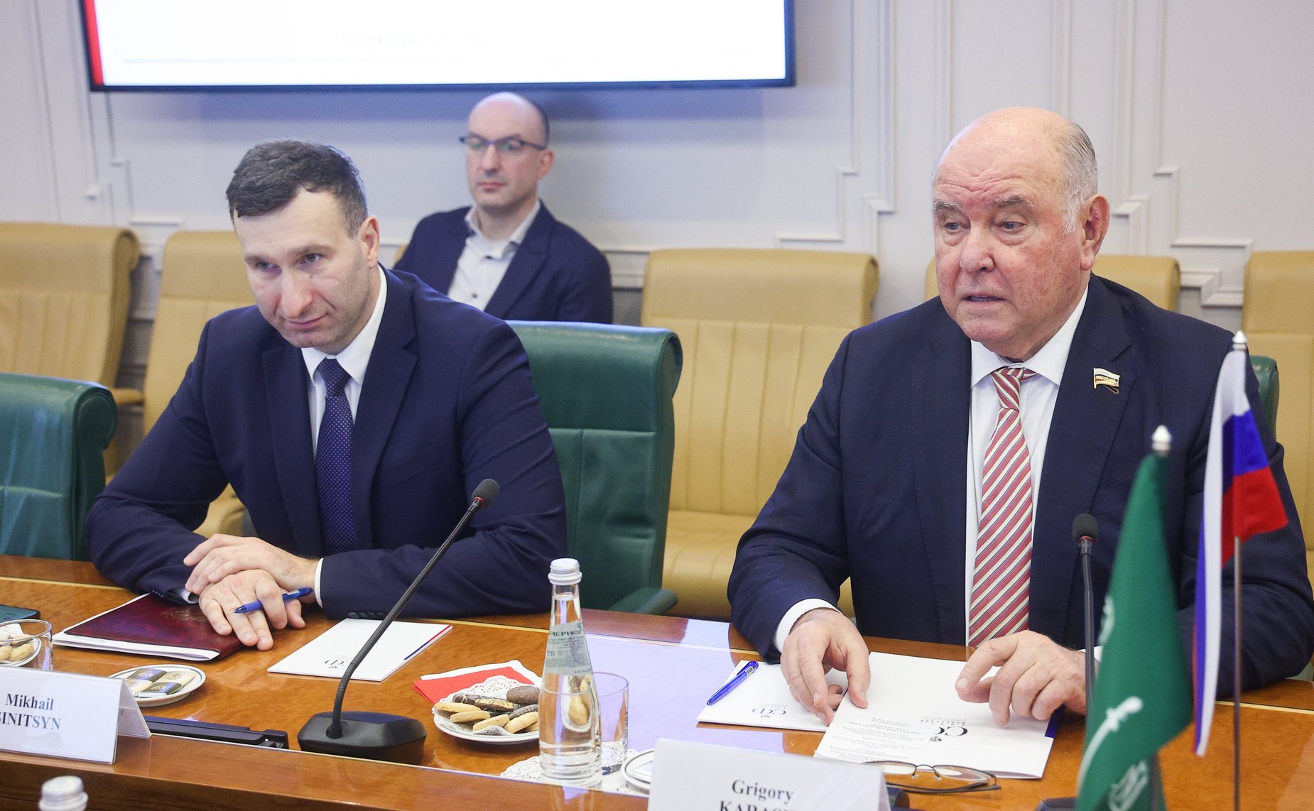 Встреча председателя Комитета СФ по международным делам Григория Карасина с Чрезвычайным и Полномочным Послом Королевства Саудовская Аравия в Российской Федерации Сами Бен Мухаммедом Абдаллой Аль-Садханом