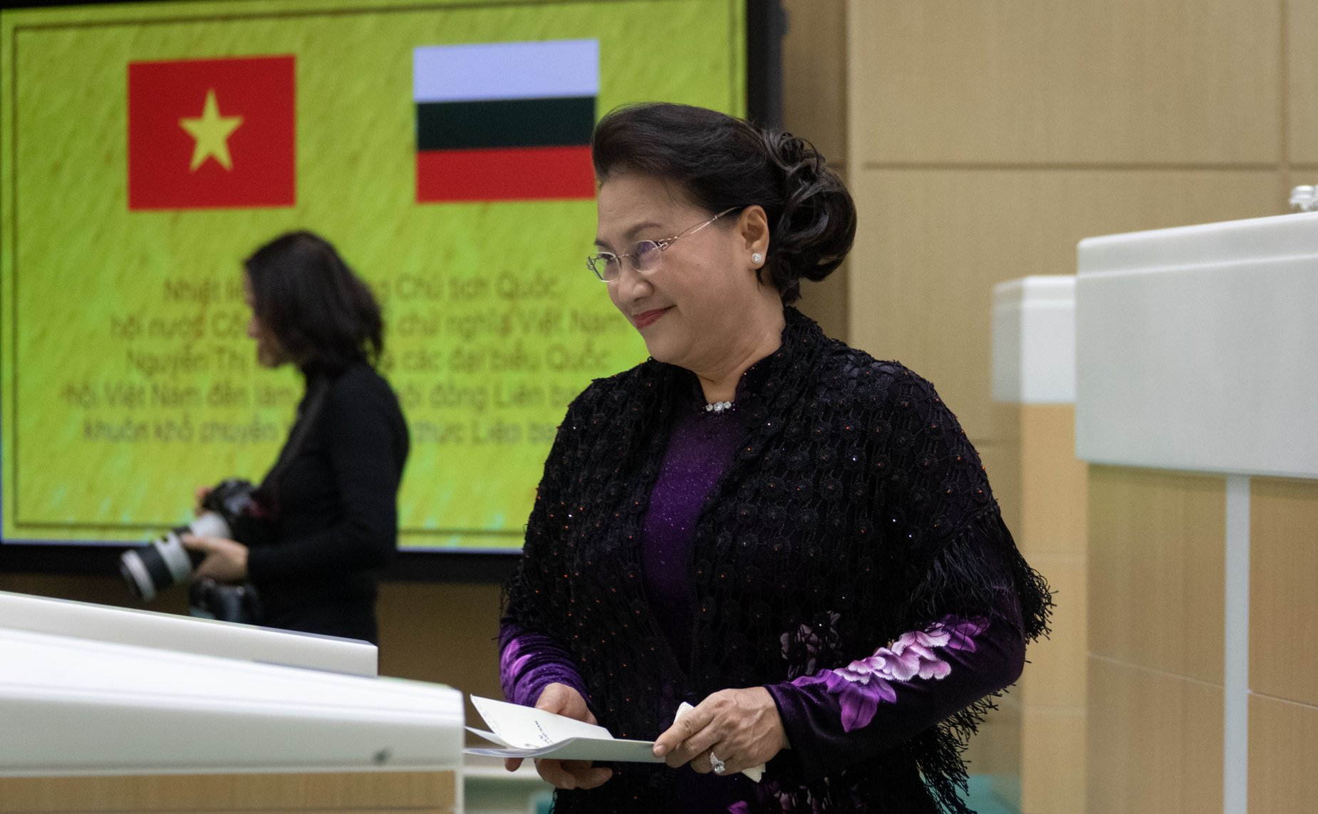 Председатель Национального собрания Социалистической Республики Вьетнам Нгуен Тхи Ким Нган