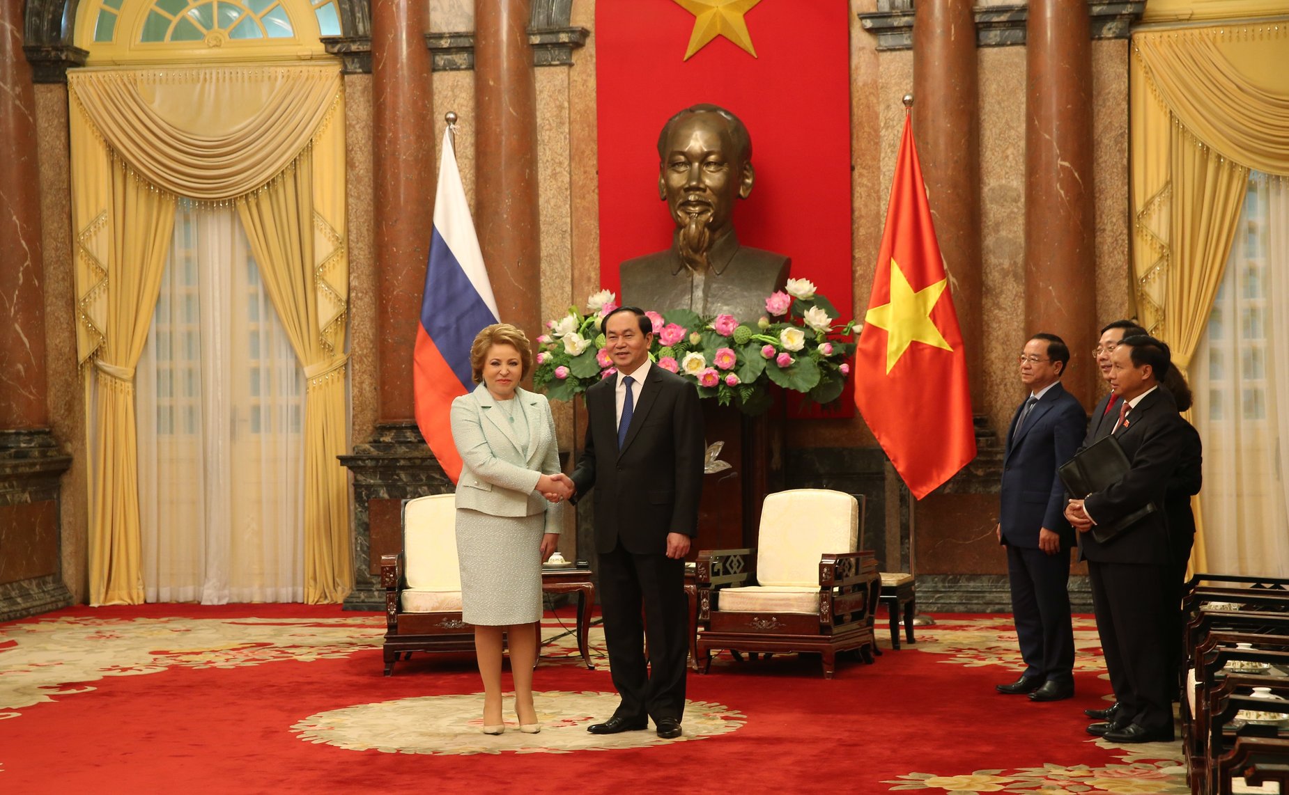 Председатель Совета Федерации Валентина Матвиенко встретилась с Президентом Социалистической Республики Вьетнам (СРВ) Чан Дай Куангом