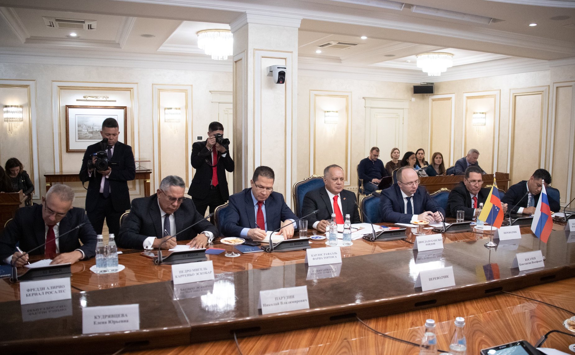 Встреча Константина Косачева с Председателем Национального учредительного собрания Боливарианской Республики Венесуэла Диосдадо Кабельо Рондоном