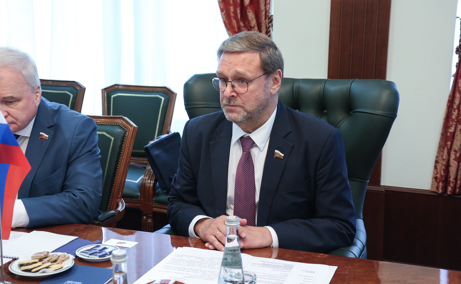 Встреча заместителя Председателя Совета Федерации Константина Косачева с заместителем Председателя Постоянного комитета Всекитайского собрания народных представителей Китайской Народной Республики Пэн Цинхуа