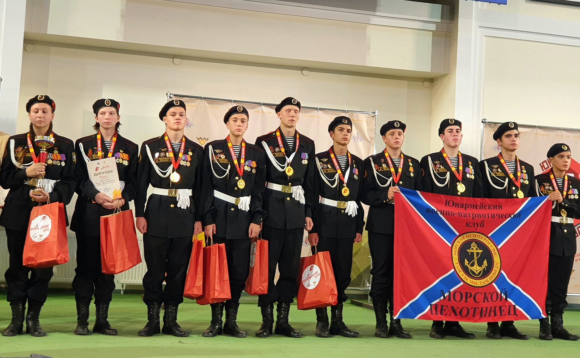 Торжественная церемония награждения победителей конкурса «Юный водолаз» в рамках состязания «Глубина» Армейских международных игр «Арми-2022»