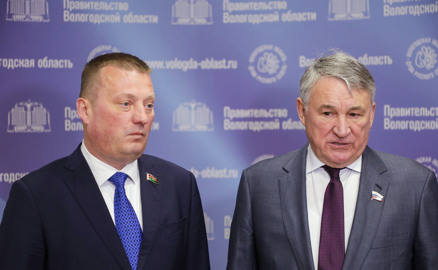 Пресс-подход Сергея Хоменко и Юрия Воробьева