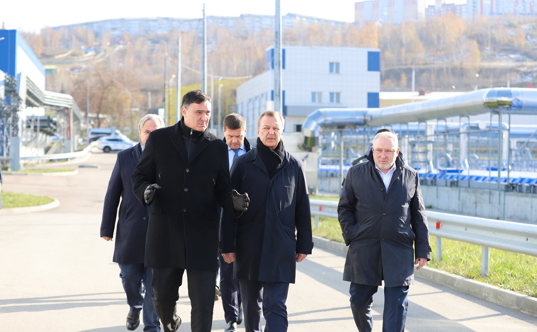 Сенаторы посетили канализационно – очистных сооружений (КОС) правого берега Ангары и приняли участие в совещании