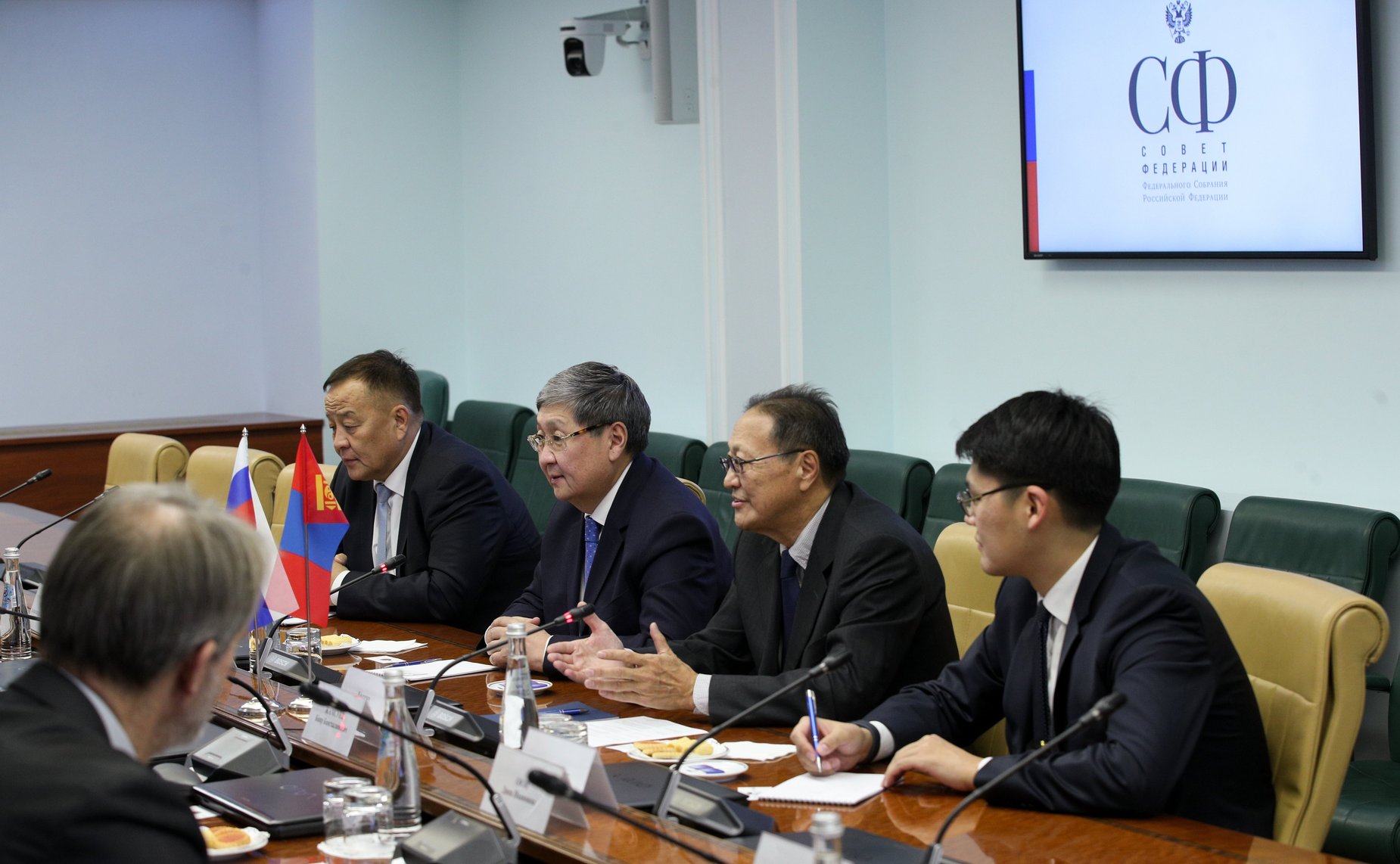 Встреча заместителя Председателя СФ Константина Косачева с членом Великого Государственного Хурала Монголии, Вице-премьером, Министром экономики и развития Монголии