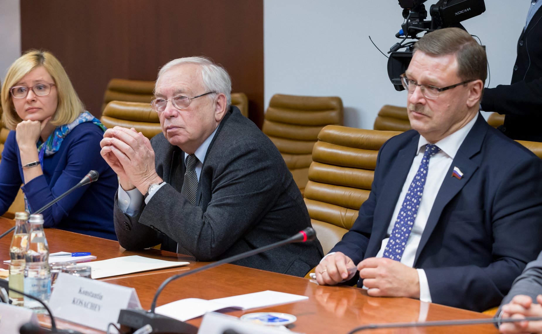 Встреча председателя Комитета СФ по международным делам К.И. Косачева с руководителем группы «Объединенные европейские левые» в Парламентской ассамблее Совета Европы Тини Коксом