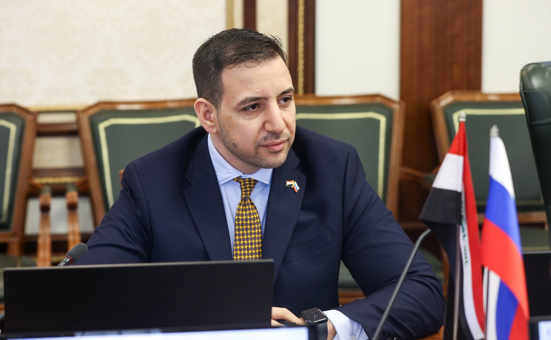 Григорий Карасин принял Чрезвычайного и Полномочного Посла Республики Ирак в Российской Федерации Абдул-Карима Хашима Мустафу