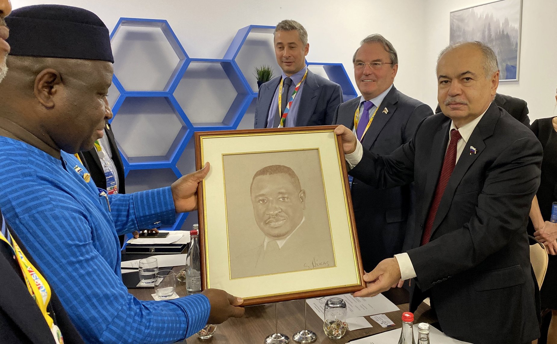 Встреча делегации Совета Федерации с Президентом Республики Сьерра-Леоне Джулиусом Маада Био