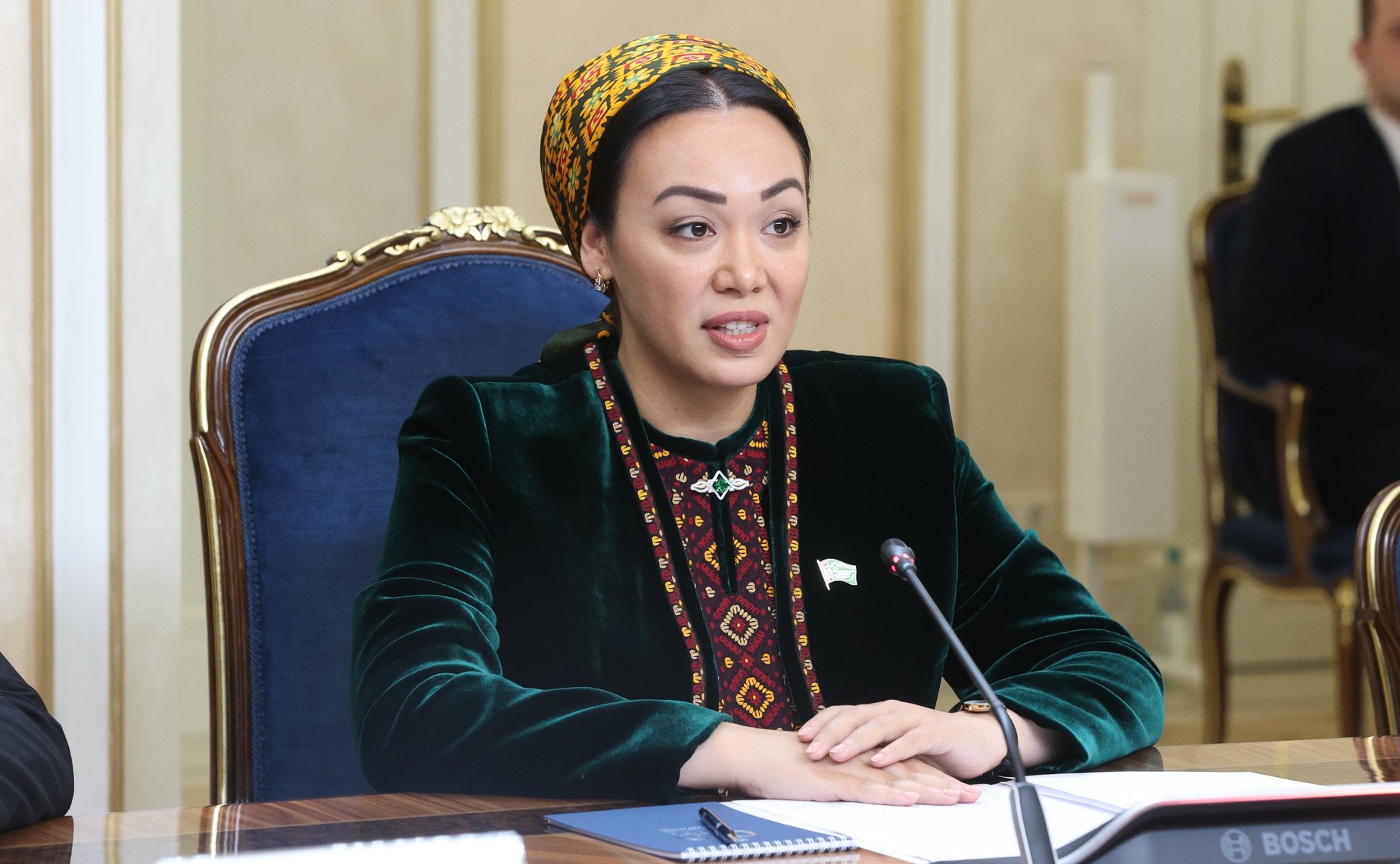 Встреча Председателя Совета Федерации Валентины Матвиенко с Председателем Меджлиса Туркменистана Дуньягозель Гулмановой