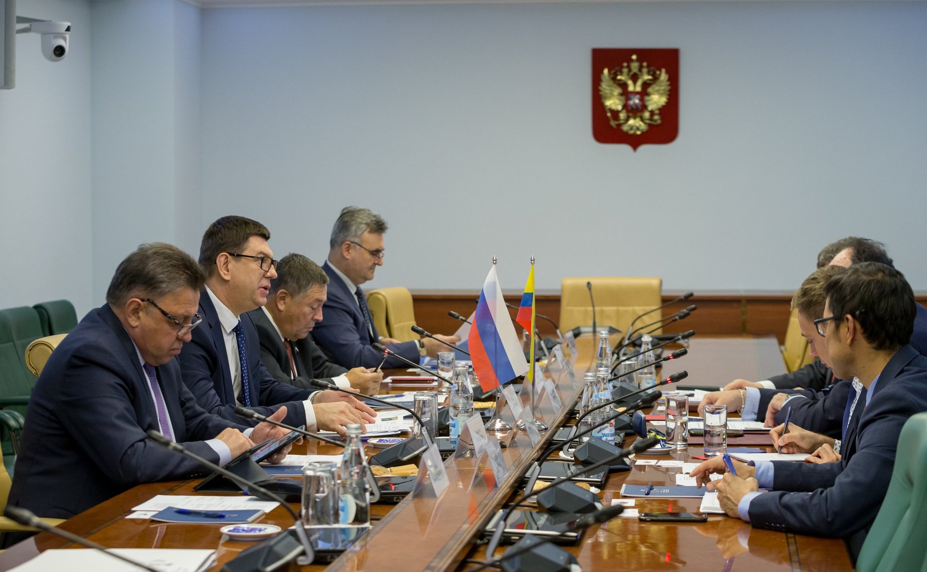 Встреча В. Смирнова и Е. Афанасьевой с Чрезвычайным и Полномочным Послом Республики Эквадор в РФ Х. П. Эспиносой