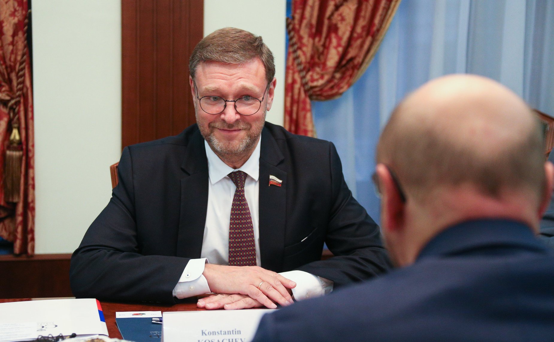 Встреча заместителя Председателя Совета Федерации Константина Косачева с председателем правления Фонда имени Фридриха Эберта Мартином Шульцем
