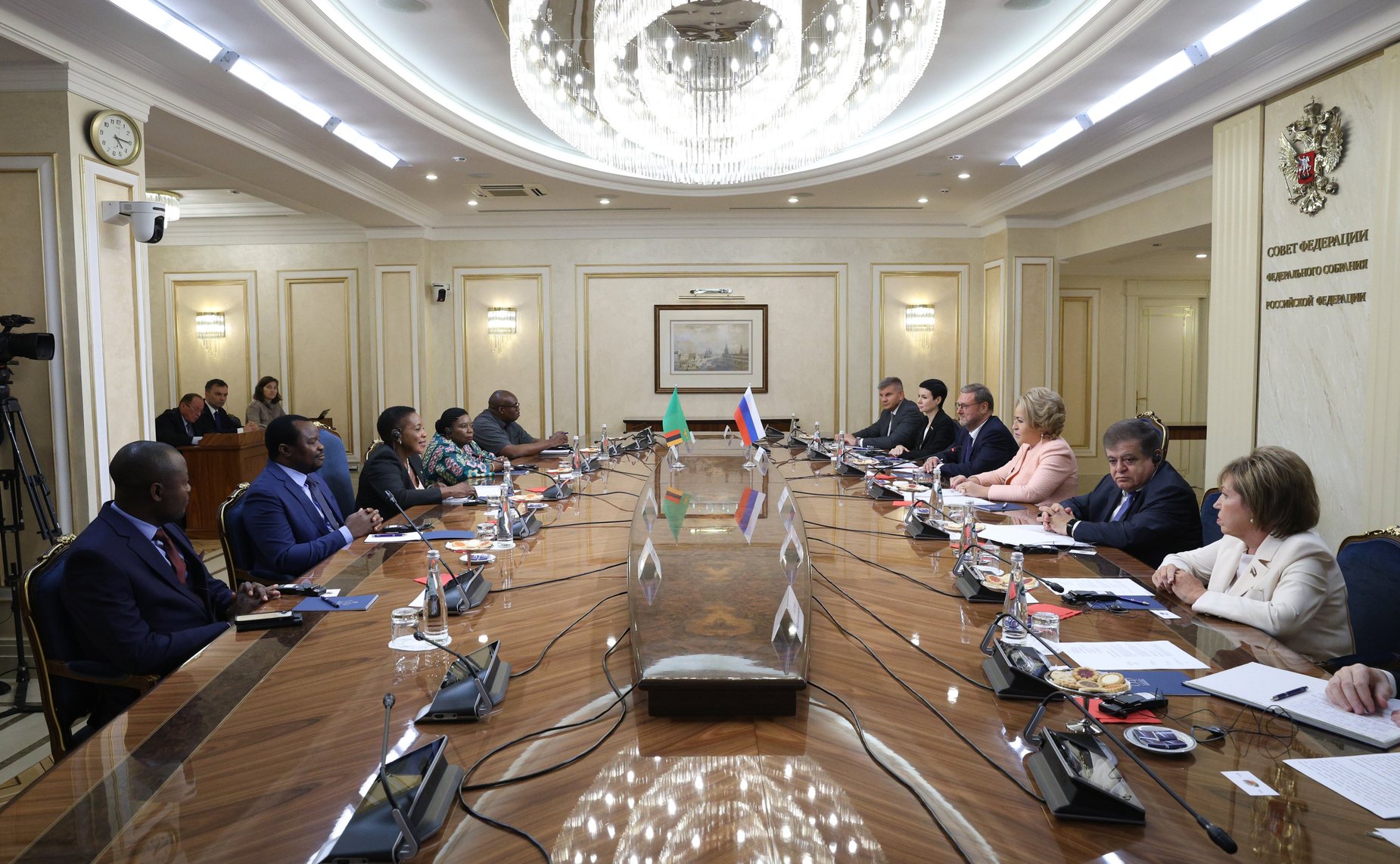 Встреча Председателя Совета Федерации Валентины Матвиенко с Председателем Национальной ассамблеи Республики Замбии