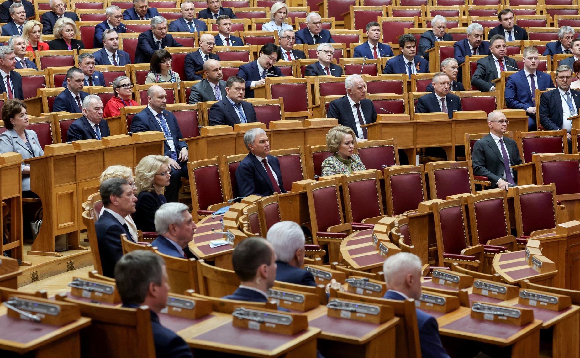 Президент Российской Федерации Владимир Путин встретился с членами Совета законодателей РФ при Федеральном Собрании