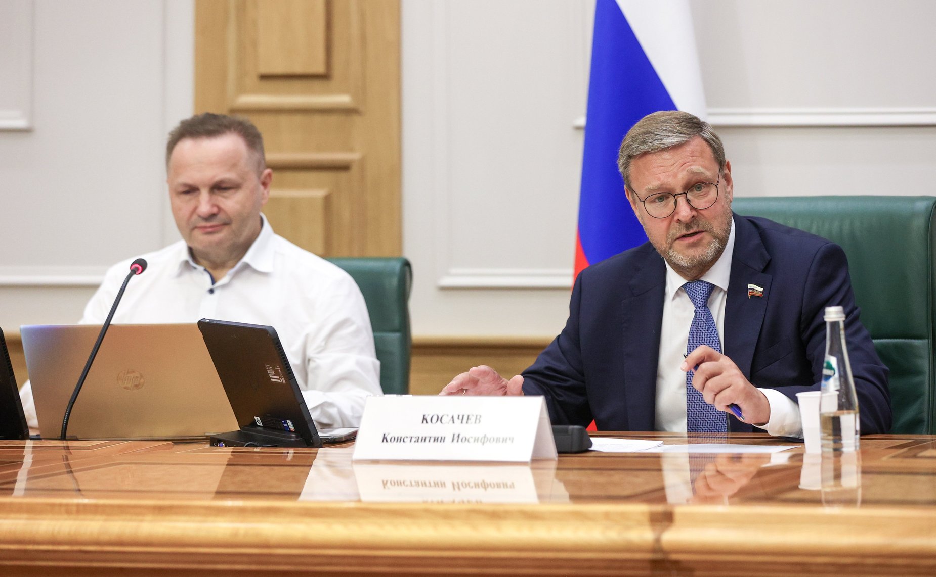 Встреча заместителя Председателя СФ Константина Косачева с участниками Практикума молодых гуманитариев «Новые связи для нового мира», организованного Международным молодежным центром РУДН им. Патриса Лумумбы